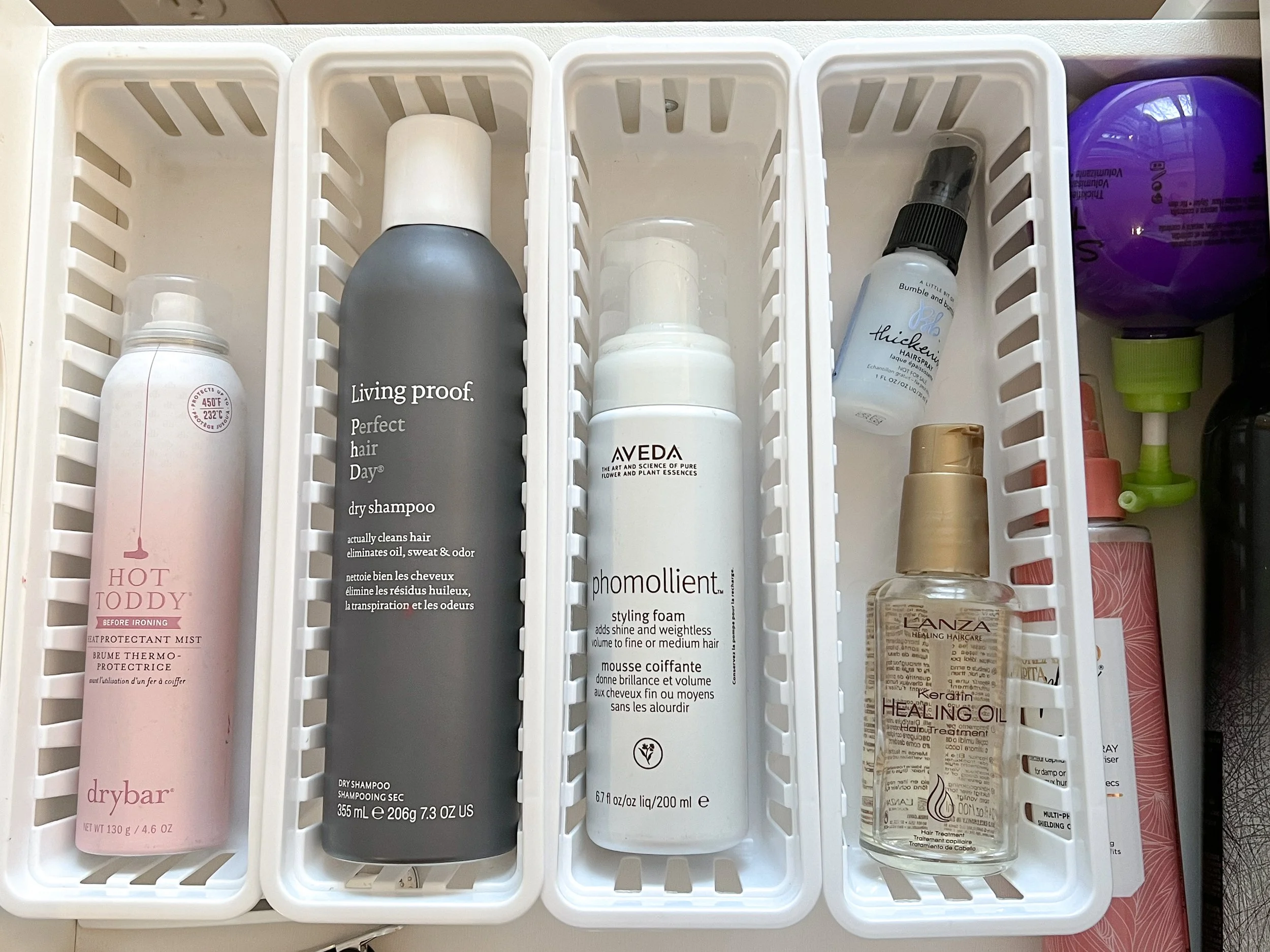 Makeup Vanity Organization