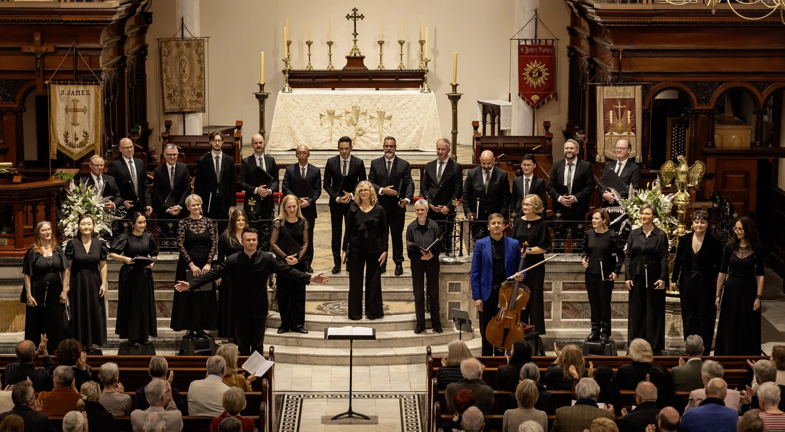 Sam Allchurch, Julian Smiles and Sydney Chamber Choir at St James' King Street, Sydney