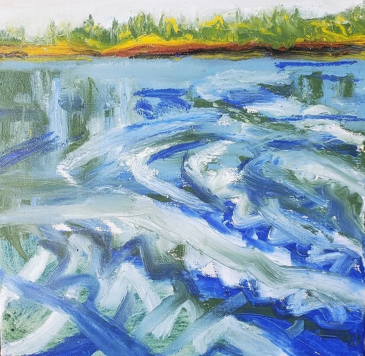 “Tides,” 24”x24” oil on linen 2025