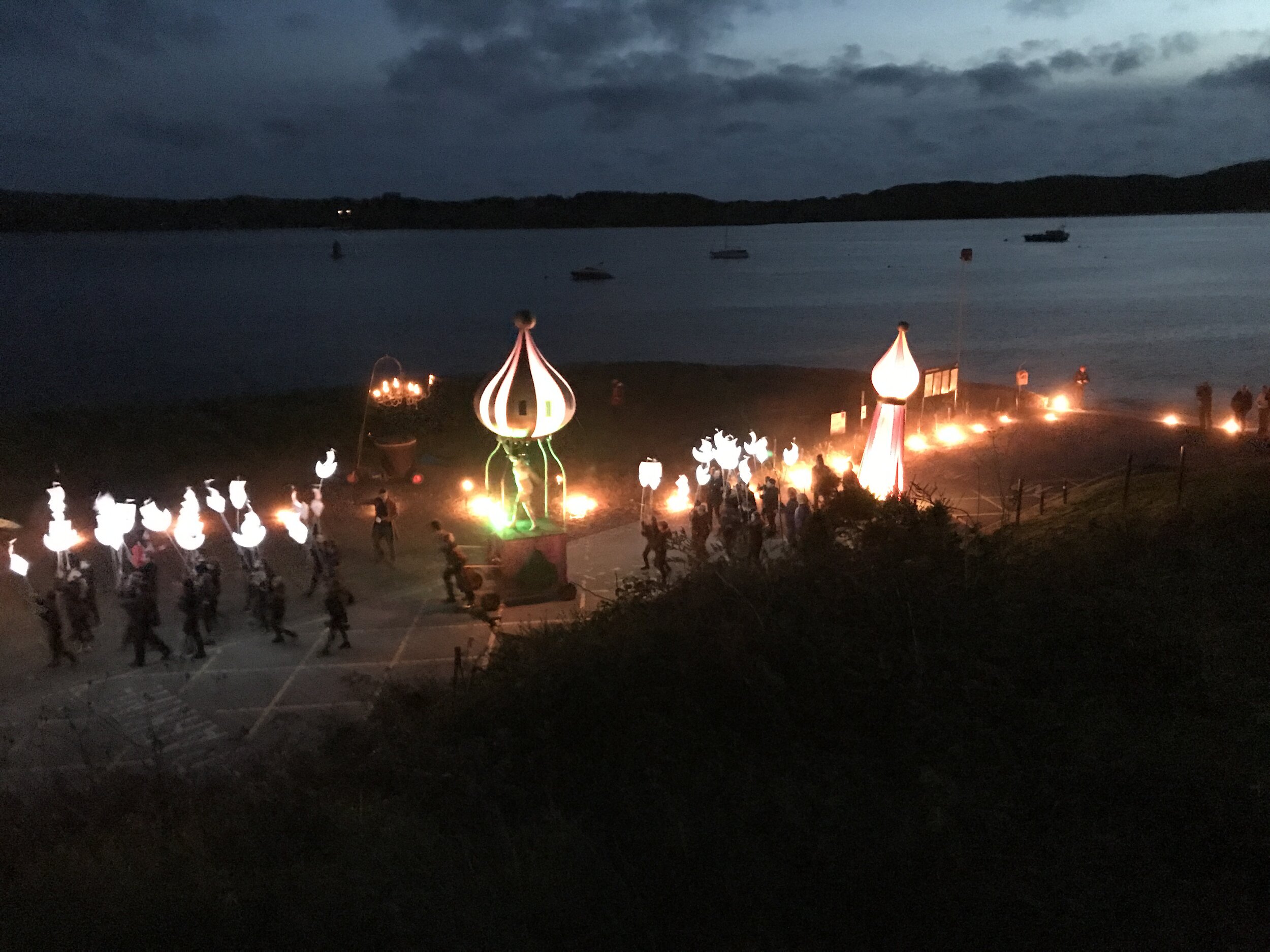 Clifden Arts week parade at the Boat Club