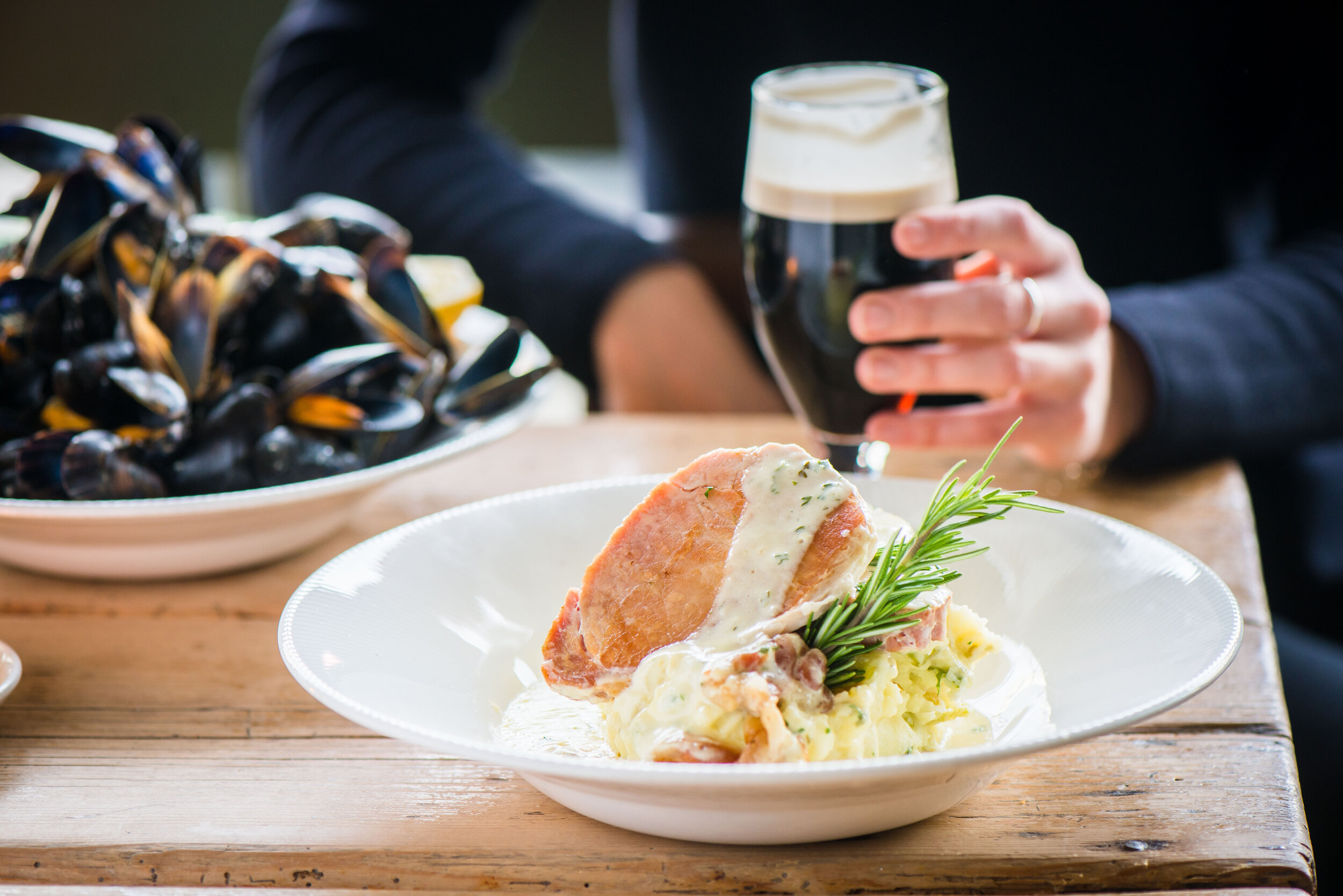 Bacon and Cabbage in Guys Bar