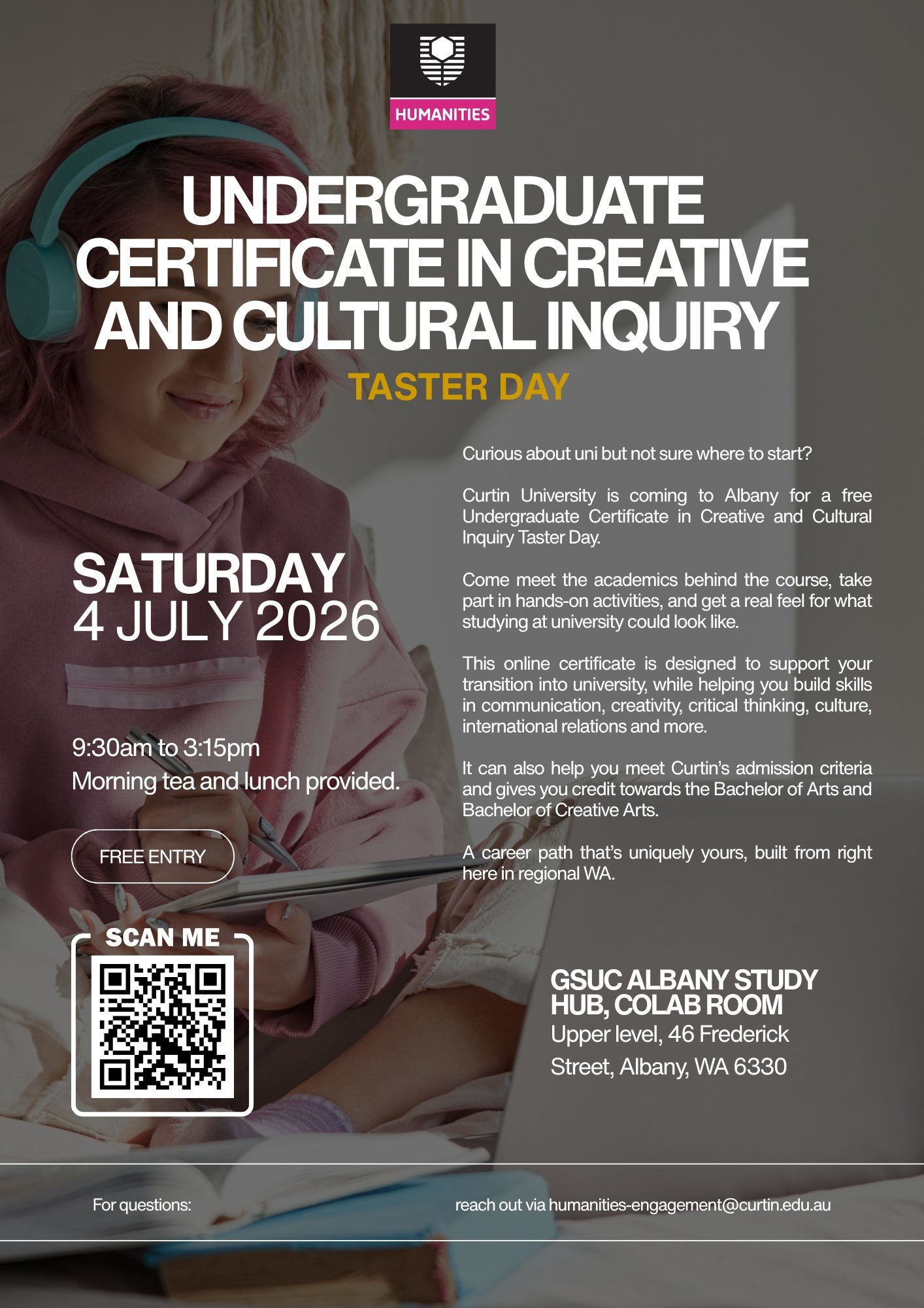 Creative and Cultural inquiry taster course