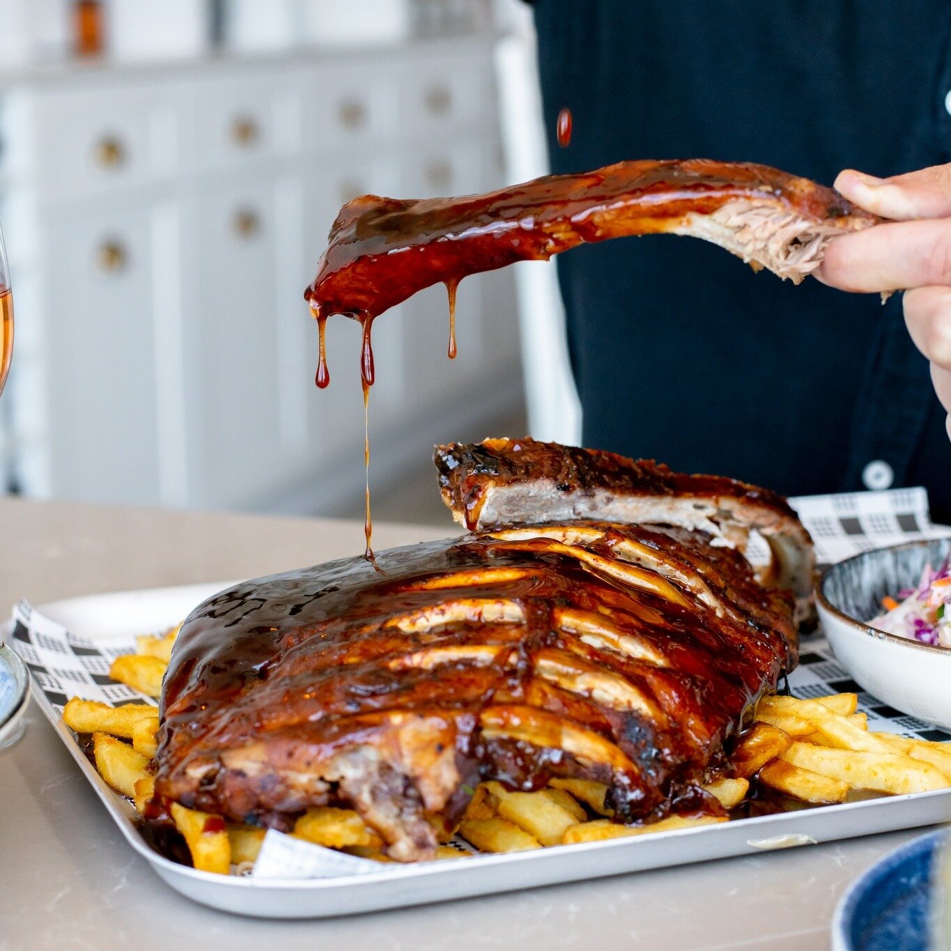 Have you tried our American Full Plate Pork Ribs? Get it in half or full, perfect to share 🐷

Delicious slow cooked BBQ pork ribs served with crispy fries and creamy apple slaw 🤤

Book your table now and view the menu online now! 
https://cronullar