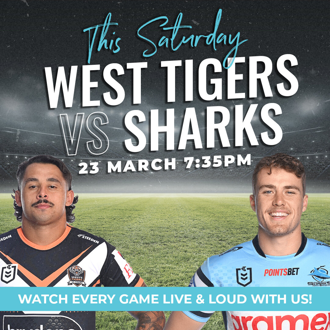 🏉🦈 Don't miss the NRL action! West Tigers take on Sharks tomorrow, March 23rd at 7:35 pm. See you there as we cheer on our favorite team! 

Grab your favorite beer, gather your mates, and let the excitement begin! 🍻🍻

#cronullarsl #cronullabeach 