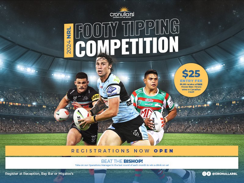 2024 Footy Tipping Competition — Cronulla RSL
