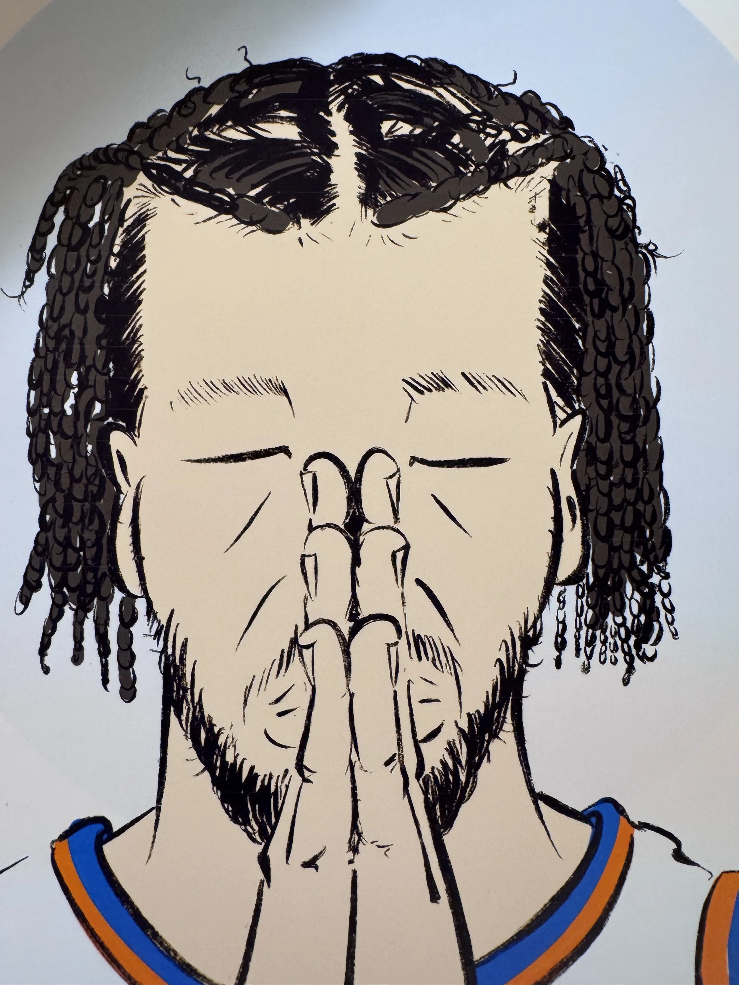 Jalen Brunson Praying Print