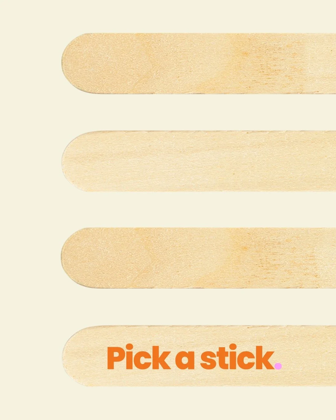 Pick a stick. 👀 Now tag the friend who you're referring because:

️
🧡 FREE first wax for them (limited time)
🧡 $20 for you when they book