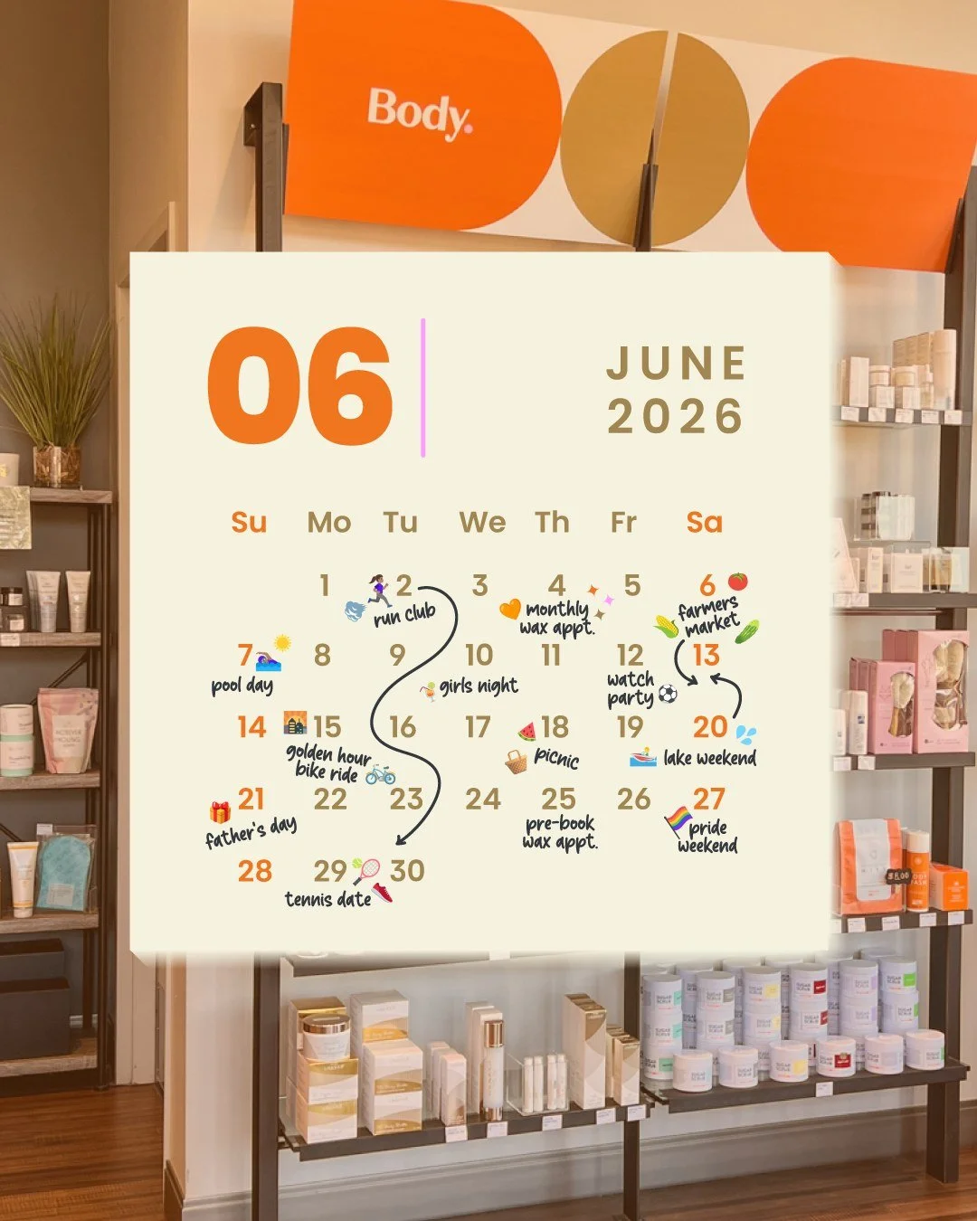 It&rsquo;s June and high time to say YES more. 👉 To pool days and picnic blankets. To farmers market flowers. To sunshine, smooth skin, and plans that make it out of the group chat.​

Send this to someone you want on your June calendar. 🧡
