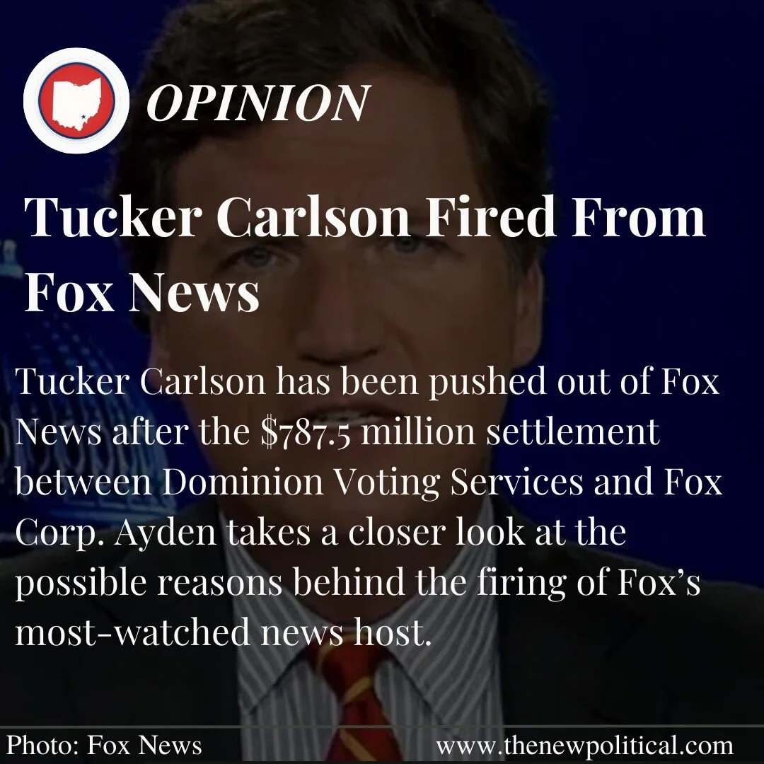 Following the settlement of $787.5 million over defamation charges between Dominion Voting Services and Fox Corp. (the parent company of Fox News), Fox News Host Tucker Carlson &ldquo;(has) agreed to part ways&rdquo; with Fox after nearly a decade of