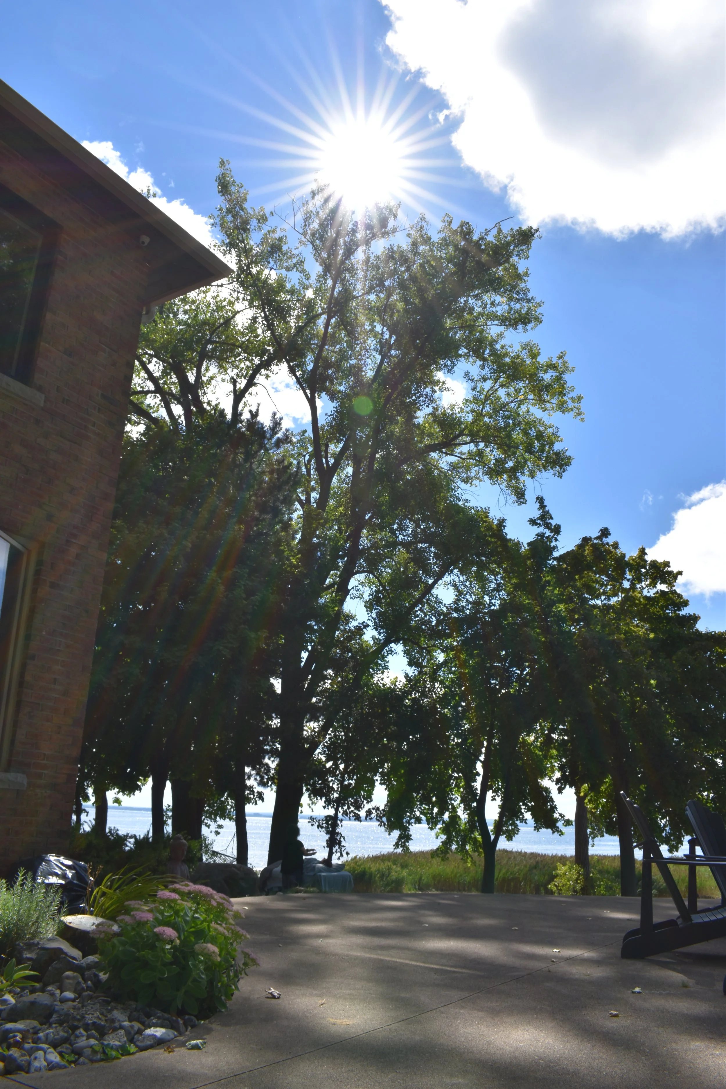 The sun shined down on us all weekend.