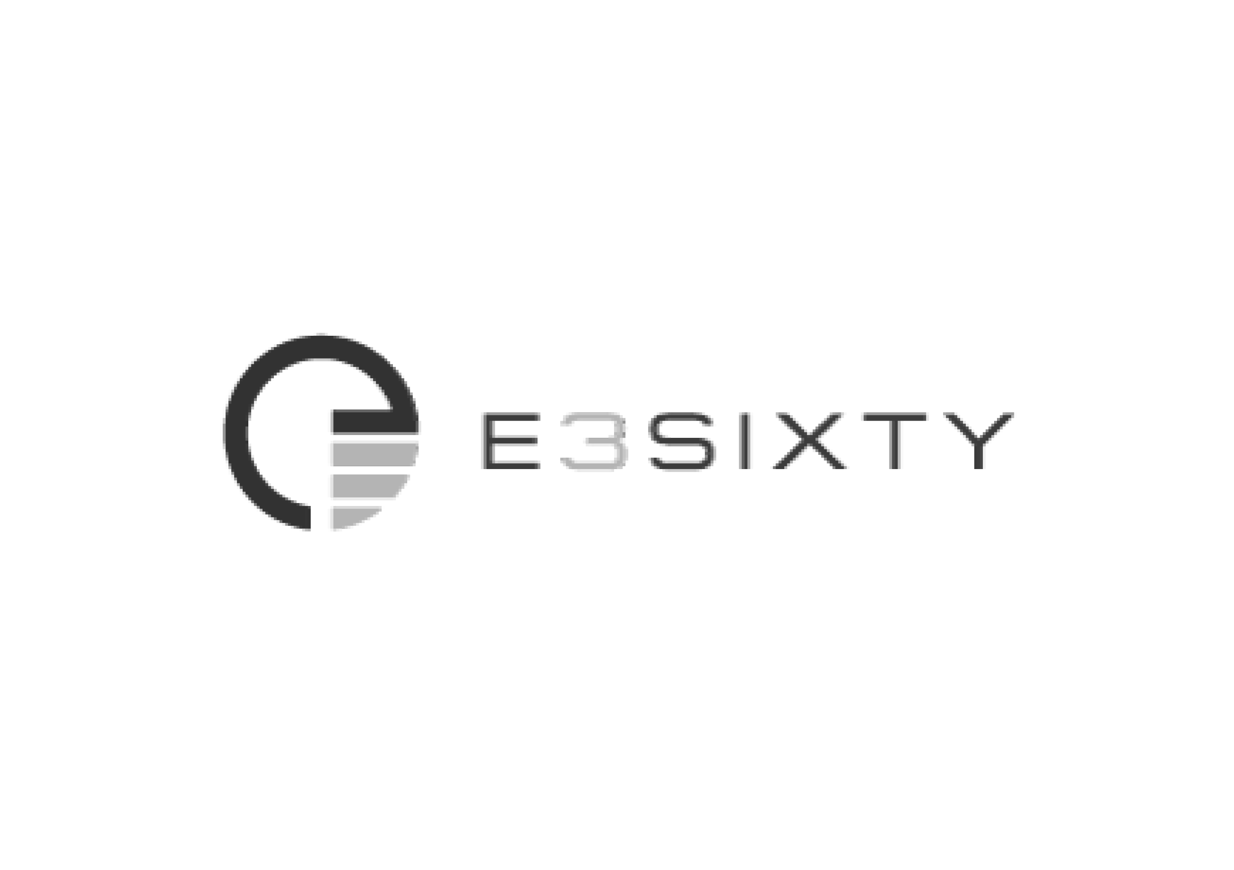 Logo for EBSXTY featuring a circular graphic element with segments in black, gray, and white, and the text 'EBSXTY' in uppercase letters.