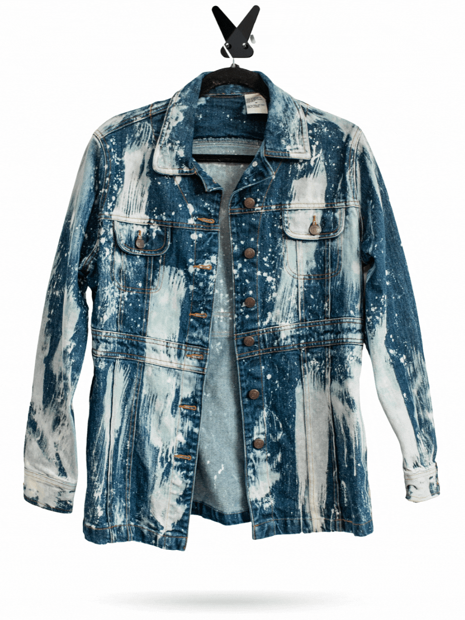 Bleach Dye Jean Jacket — Lara Dee 