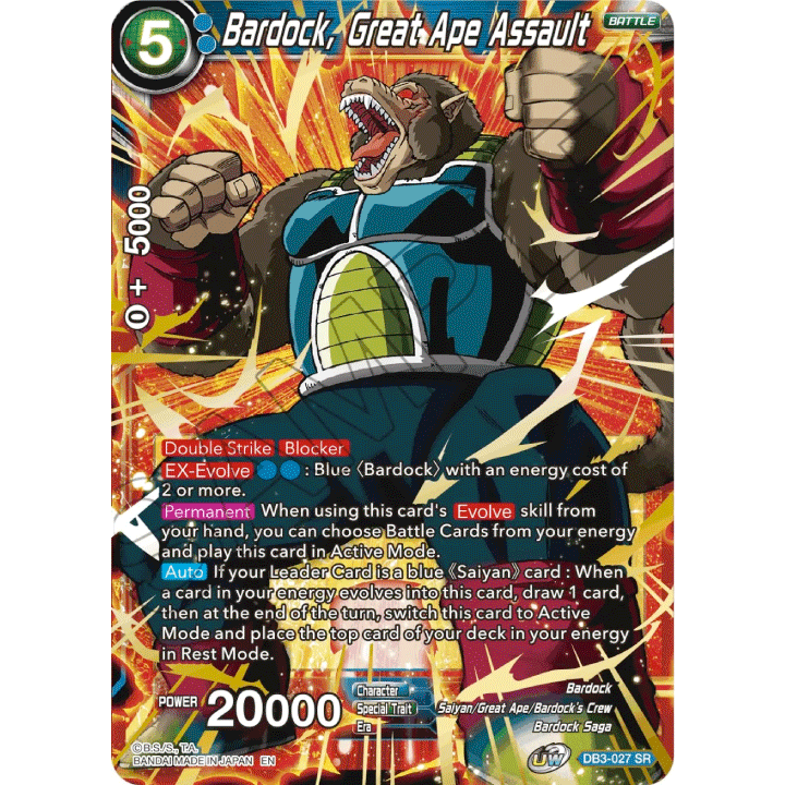 Bardock, Great Ape Assault