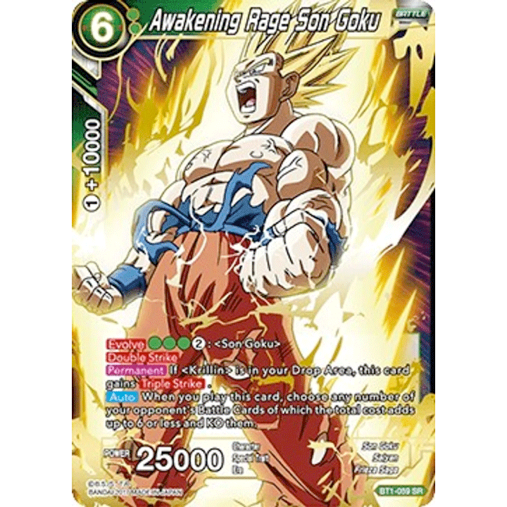 Awakening Rage Son Goku