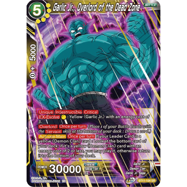 Garlic Jr., Overlord of the Dead Zone