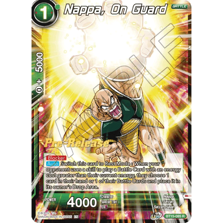 Nappa, On Guard (PRE)