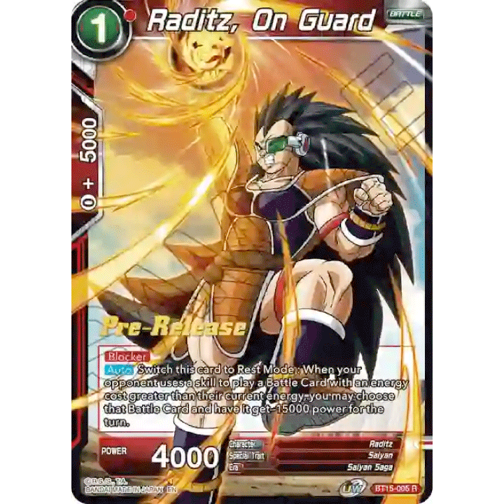 Raditz, On Guard (PRE)