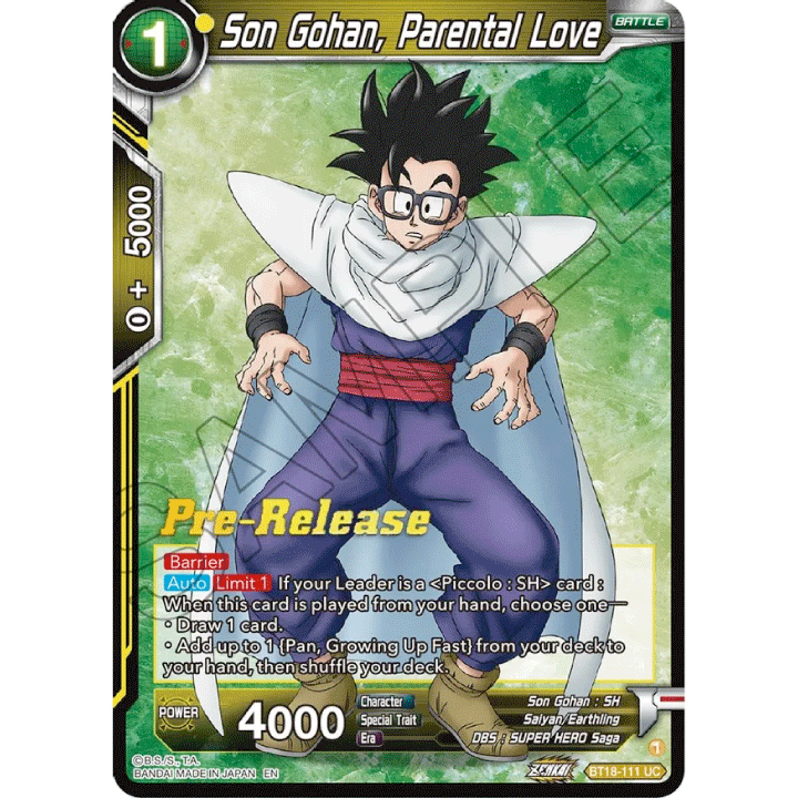Son Gohan, Parental Love (PRE)
