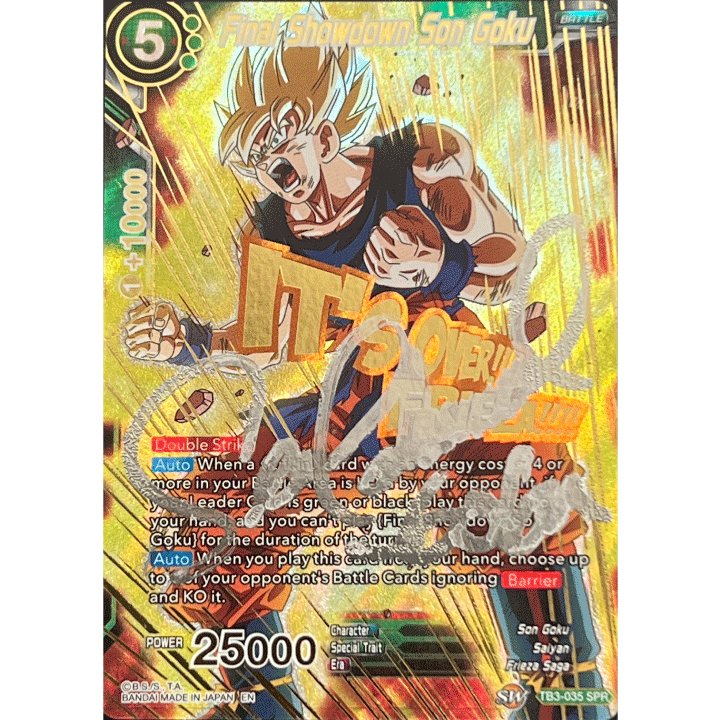 Final Showdown Son Goku (SPR) AUTOGRAPH