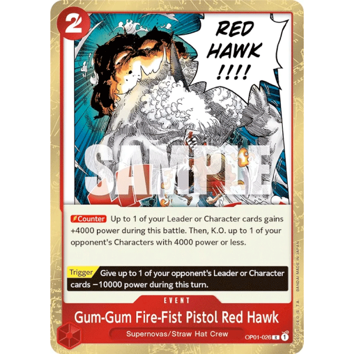 Gum-Gum Fire Fist Pistol Red Hawk