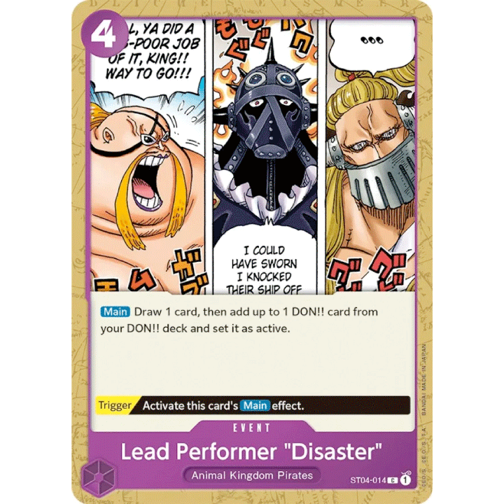 Lead Performer "Disaster"