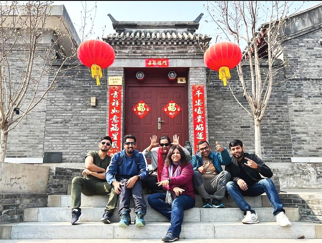 Filming in Beijing