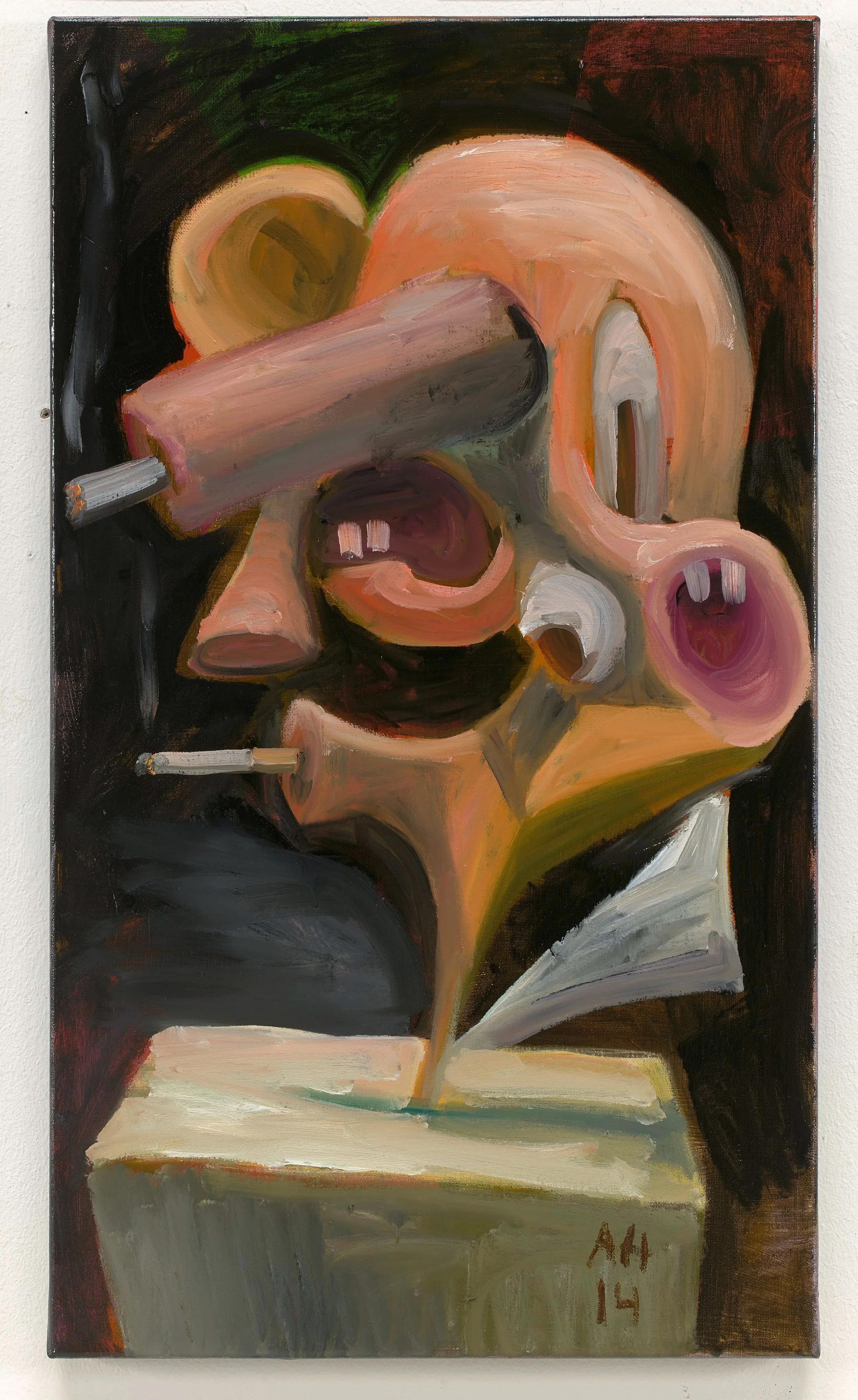 Anton Henning
Ohne Titel, 2014
Öl auf Leinwand / 70 x 40 cm
Courtesy of the artist
© VG Bild-Kunst, Bonn 2025
Foto: Jörg von Bruchhausen