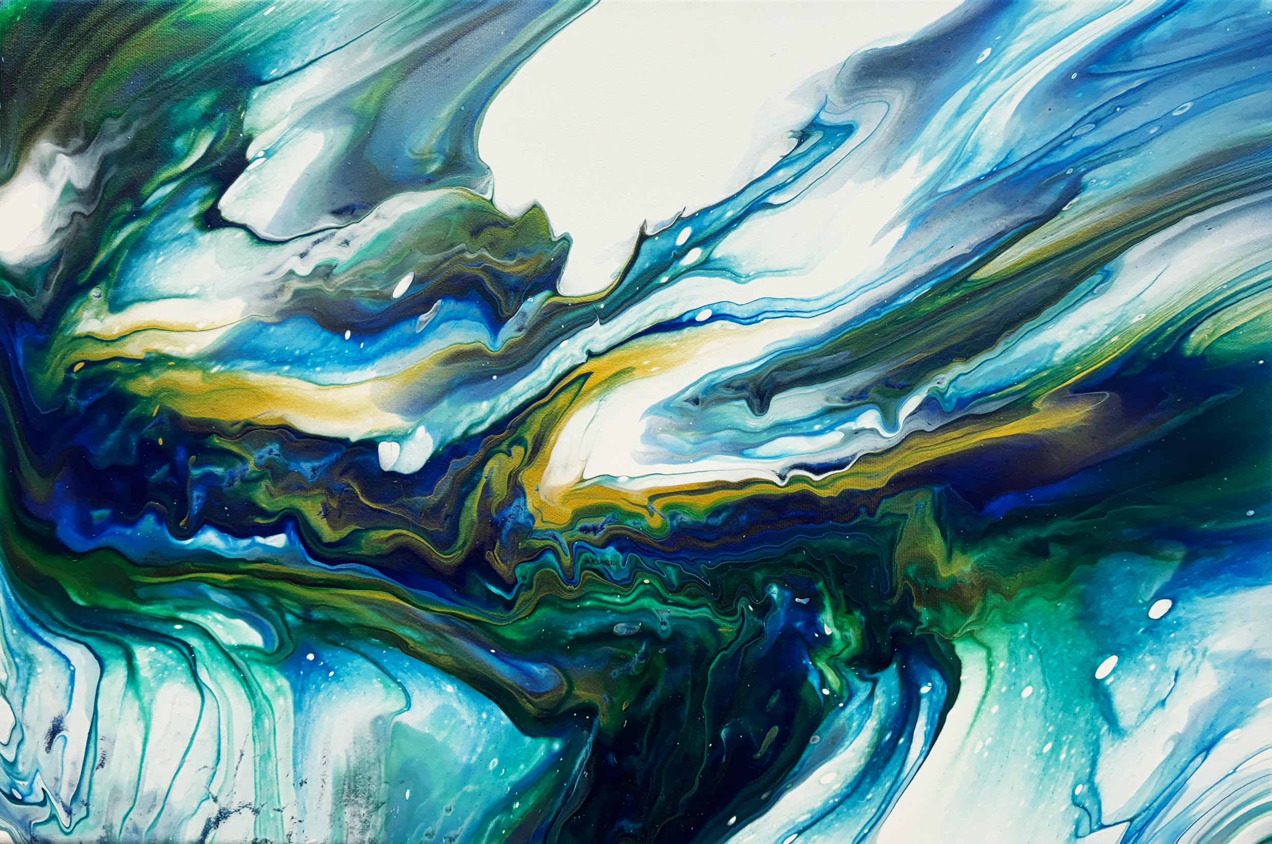 river strom - 60cm x 40cm
