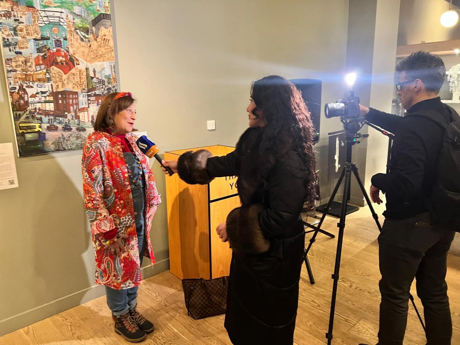 Beverley-Jane Stewart being interviewed.jpg