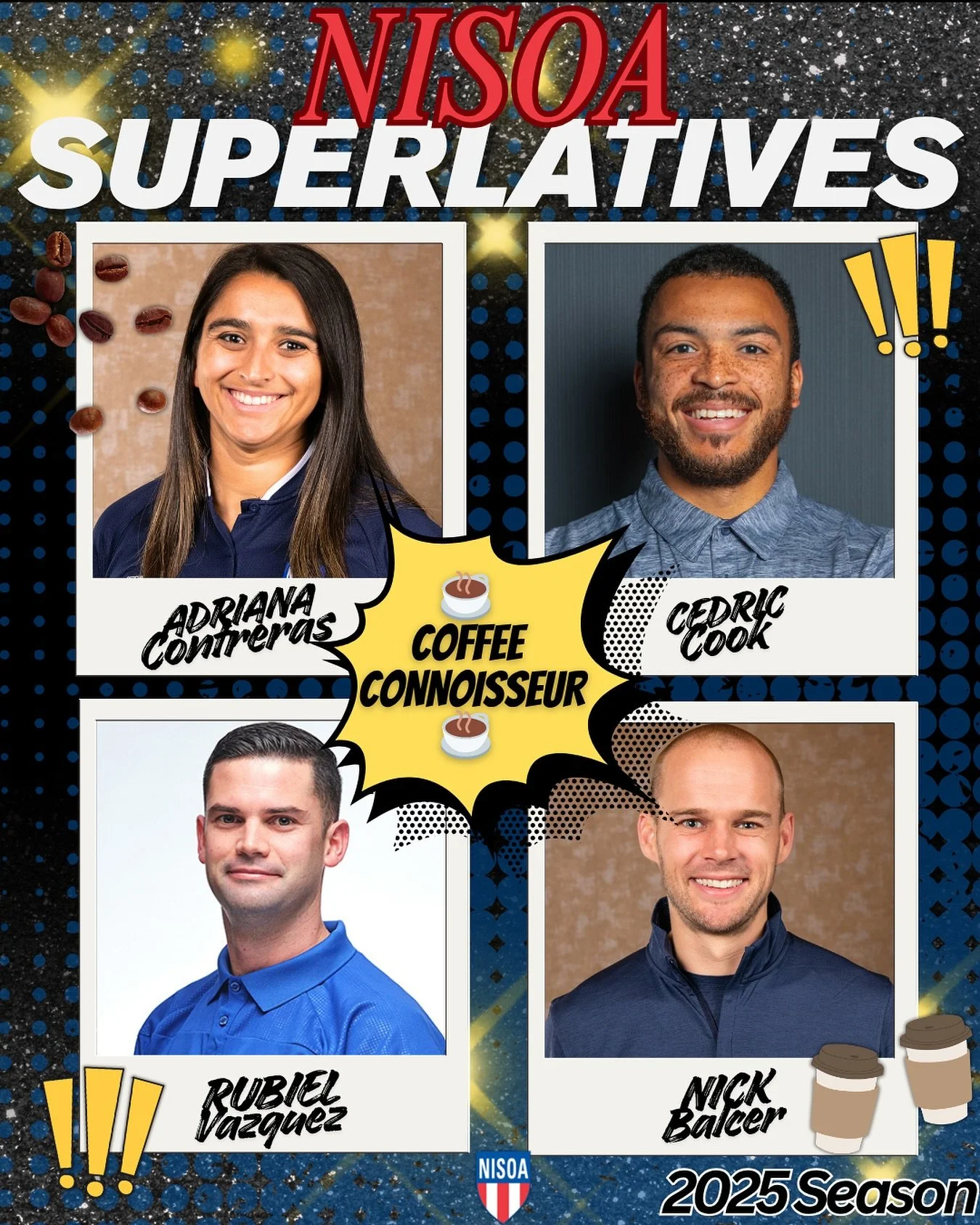 They&rsquo;re all about soccer&hellip;.and of course, COFFEE! 
🗳️Vote below for who you think should take home The Coffee Connoisseur Superlative!