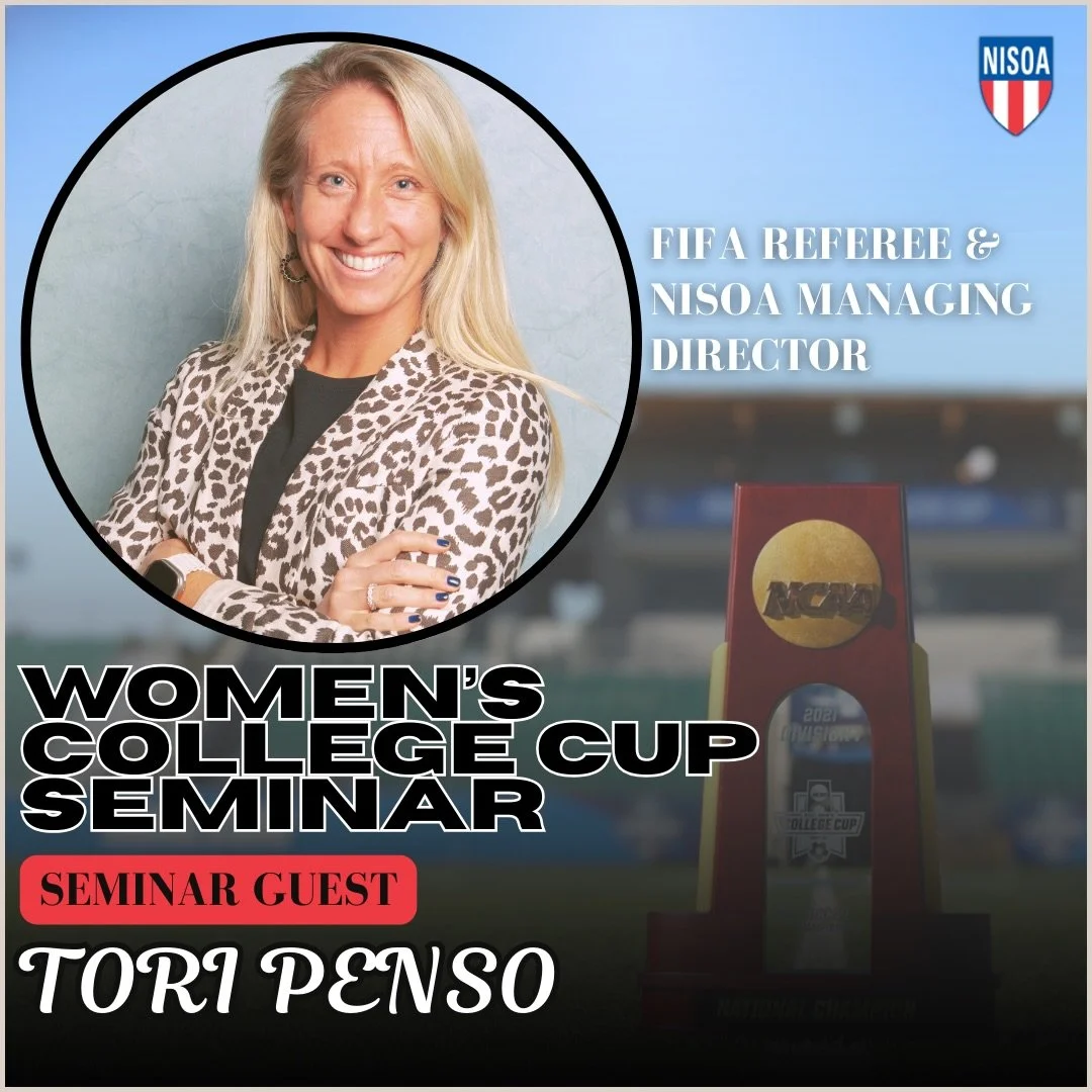 A stacked cast of guests at the 2025 WCC Seminar🏆⚽️ NISOA is thrilled to be providing our WCC Attendees with learning opportunities, mentorship &amp; exposure to help take their game to the next level📈👏🏼🤩🏟️

⭐️ Coaching from FIFA Referees
⭐️ To