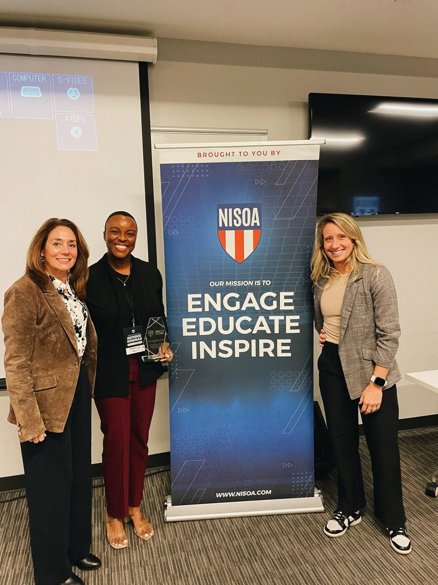 Congratulations to our 2025 WCC Seminar Game ChangHER Award Winner Merrissa Vault🏆⚽️👏🏼

Sponsored By: Official Sports International

#nisoa