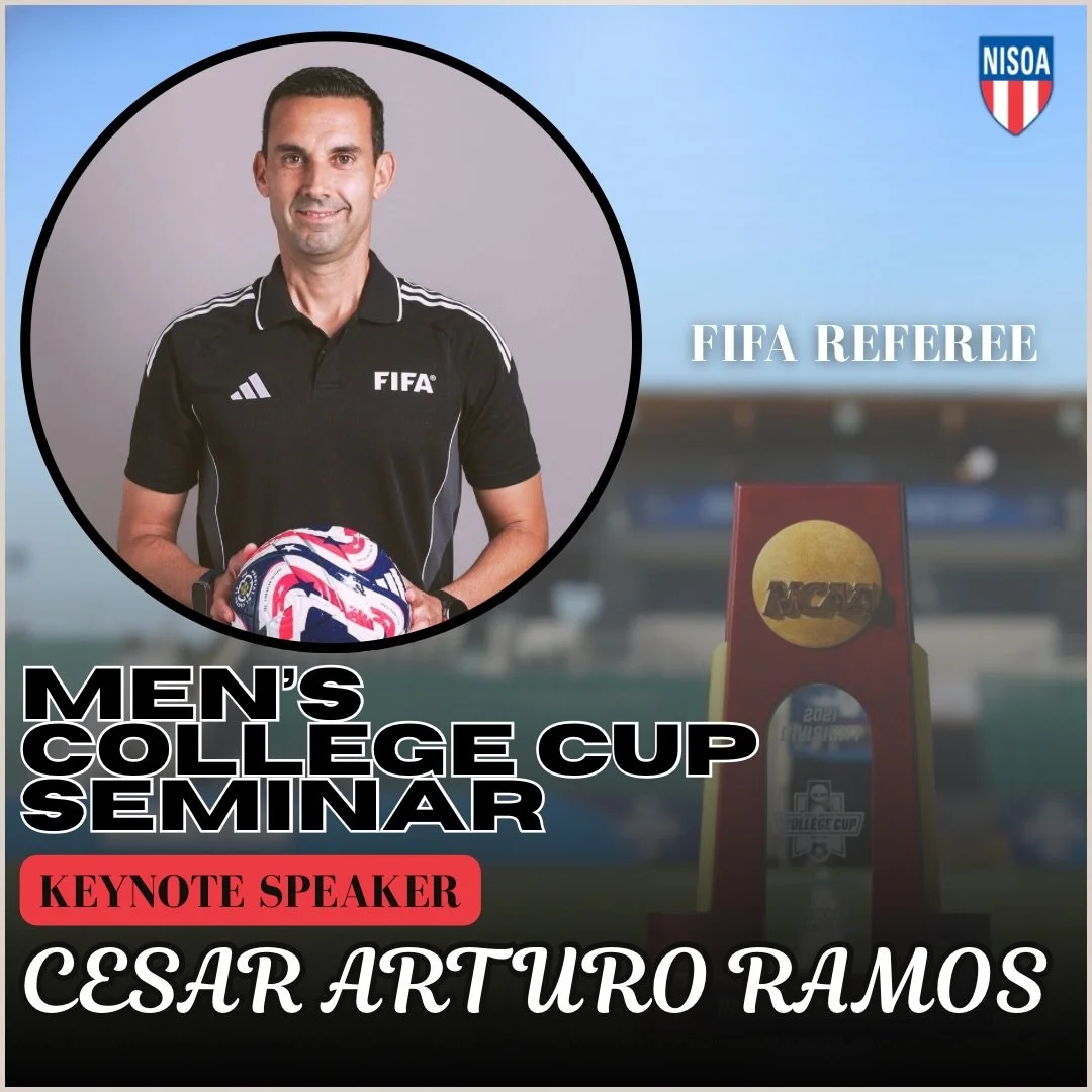 A stacked cast of guests at the 2025 MCC Seminar🏆⚽️ NISOA is thrilled to be providing our MCC Attendees with learning opportunities, mentorship &amp; exposure to help take their game to the next level📈👏🏼🤩🏟️

⭐️ Coaching from FIFA Referees
⭐️ To