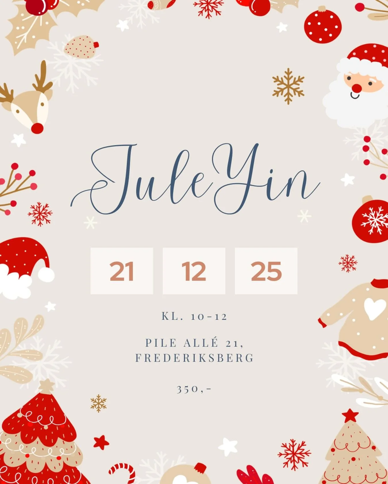 JULEYIN 🎄 d. 21. december 2025 kl. 10-12

Du f&aring;r 2 timers rolig praksis, hvor ford&oslash;jelse af julen f&aring;r plads, og du kan give dig selv en pause midt i  julens gl&aelig;der og strabadser.

M&aelig;rk kroppen, lad energien flyde og ro