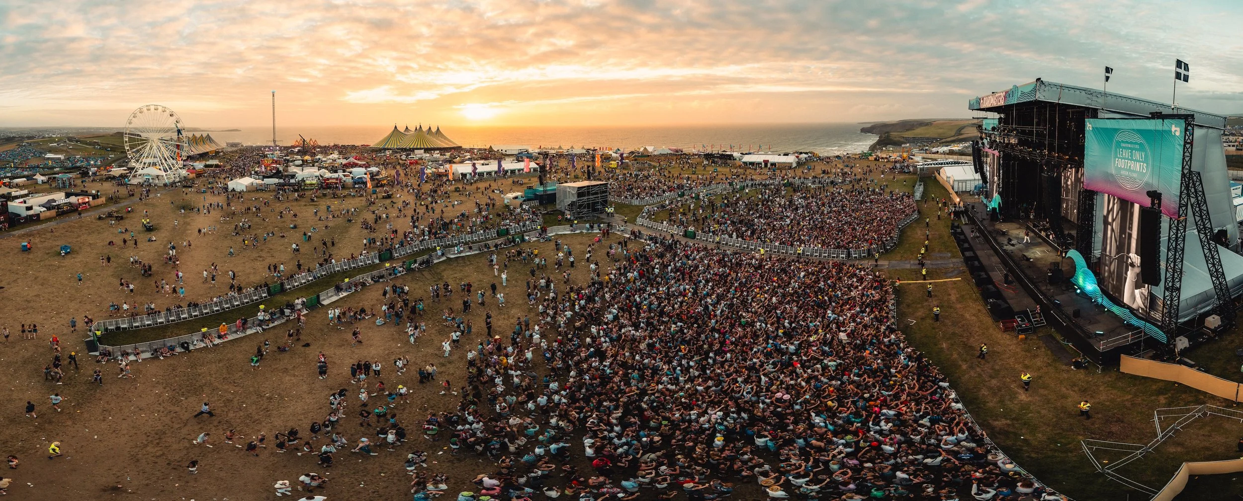 Boardmasters Main stage panorama
