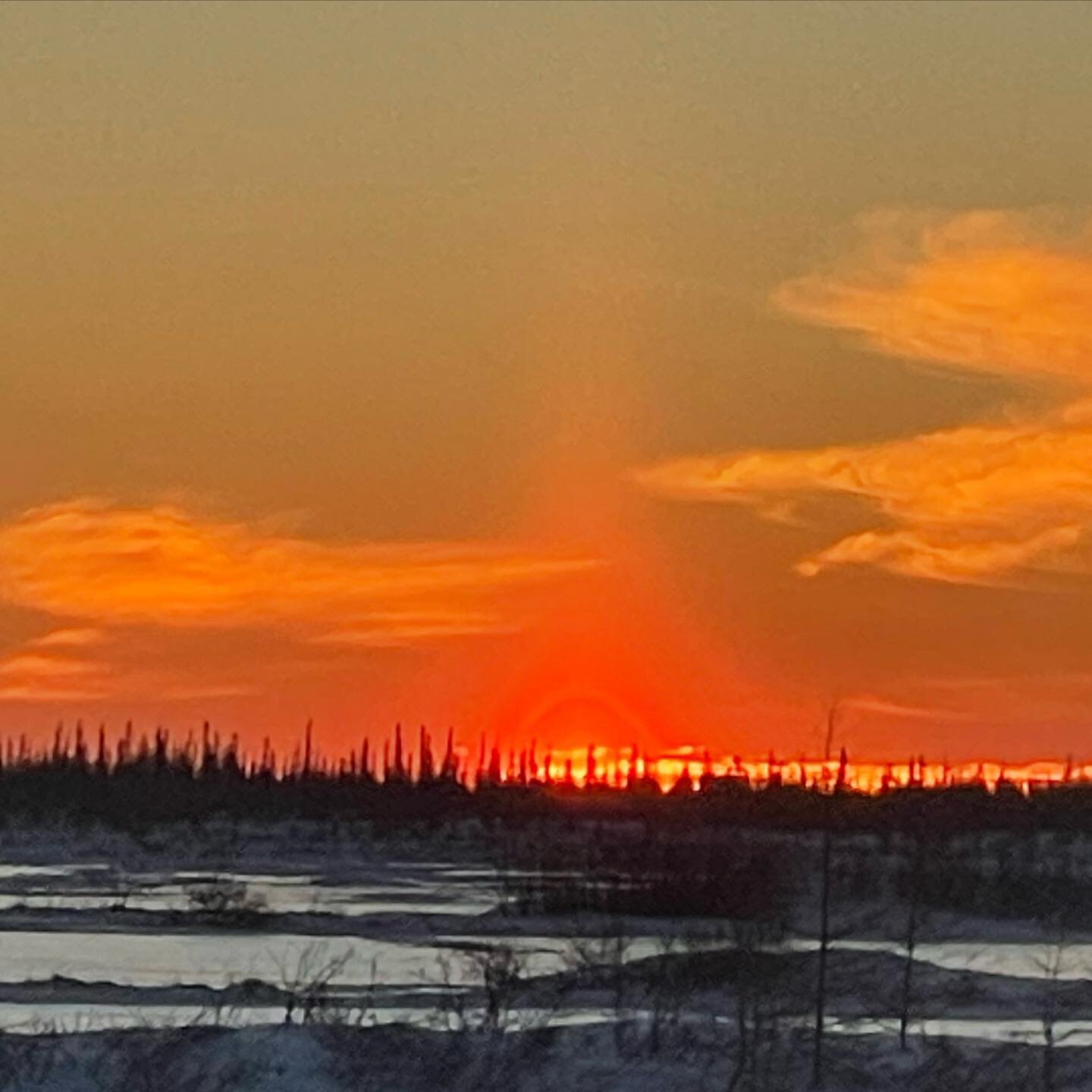 Sunrises in Churchill have been spectacular the last few days! #home #churchillmanitoba #destinationindigenous #travelmanitoba #sunrise