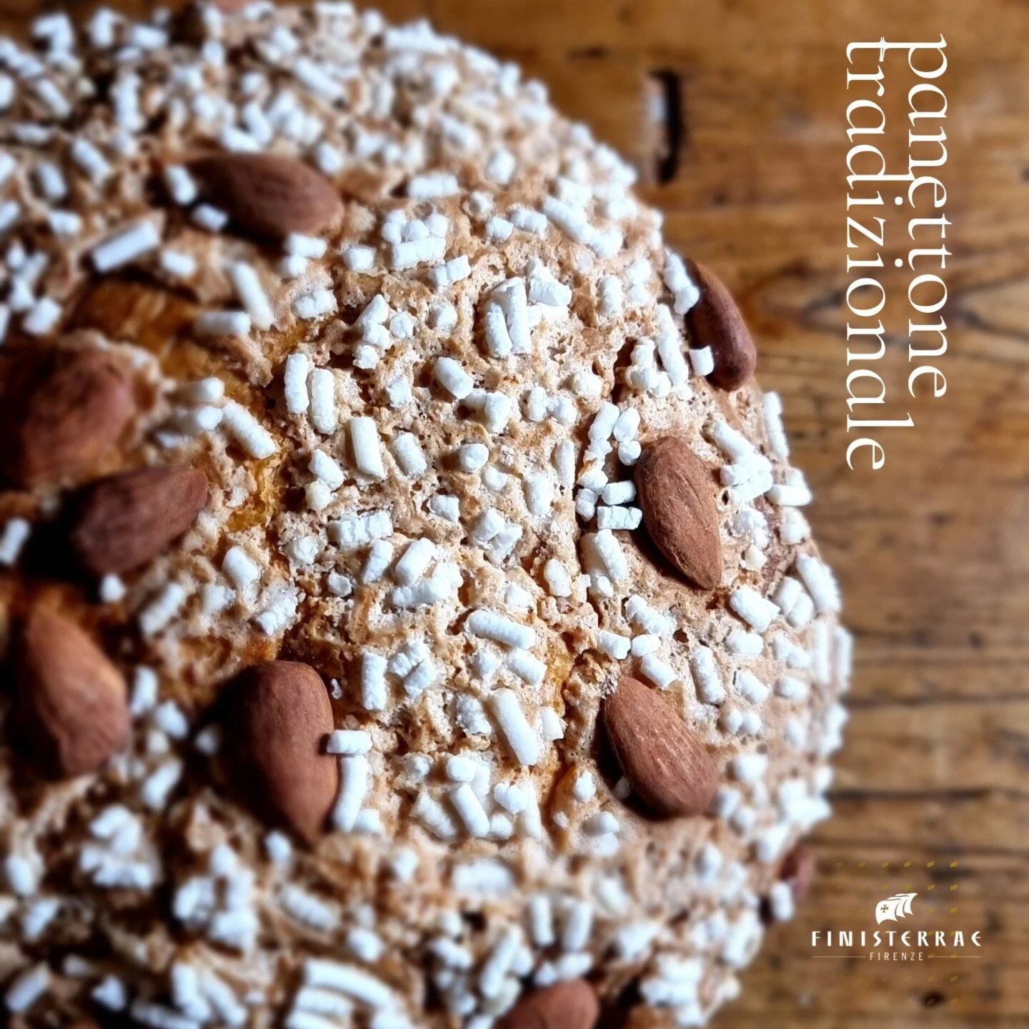 Panettone tradizionale.
Soffice impasto con scorza d'arancia Siciliana candita e uva sultanina.  Glassato con mandorle di Spagna e zucchero. 
Disponibile nei formati 1kg 
Ordinare online: 
https://www.finisterraefirenze.com/online
 #Christmas #Christ