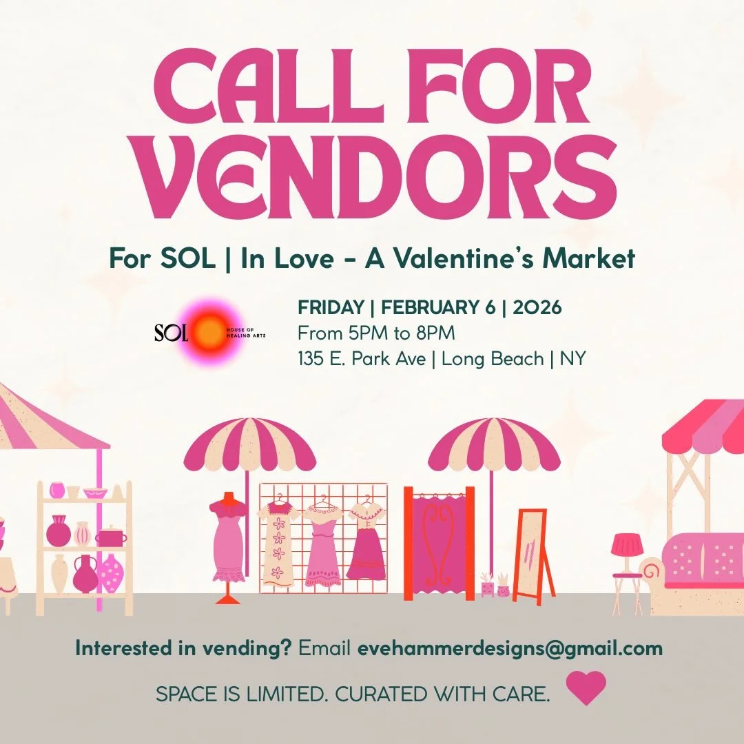 ✨💕now accepting vendors! 💕✨ 

SOL | In Love - Valentine Makers Market
Friday Feb 6 &bull; 5-8pm
@solhouseofhealingarts 

DM or email me for the application link

Applications close 1/20
