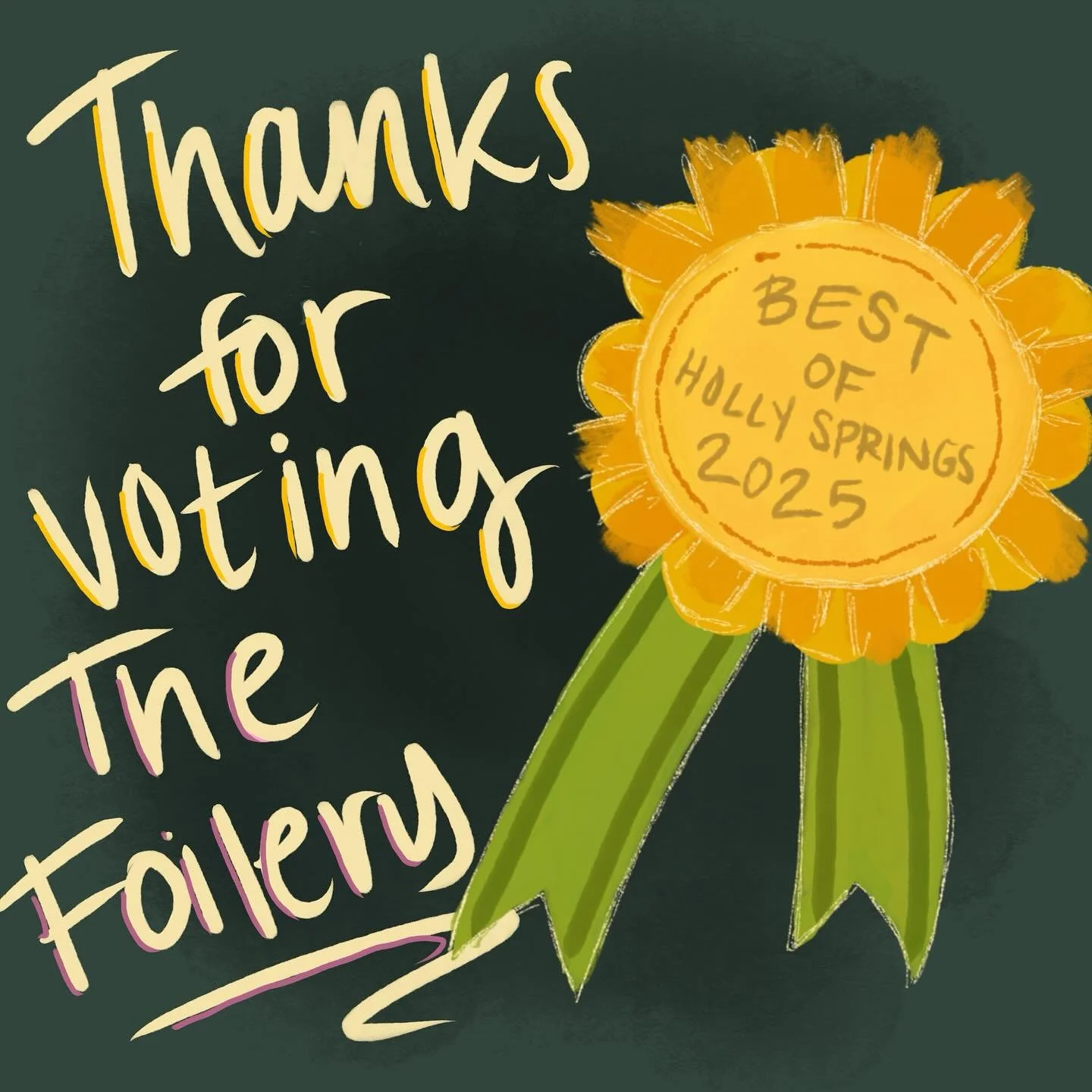 Thank you to all who voted so that we could bring home the title of best of Holly Springs again this year.  We are so thankful to have the best clients who trust us with all their hair care needs.  We love you!