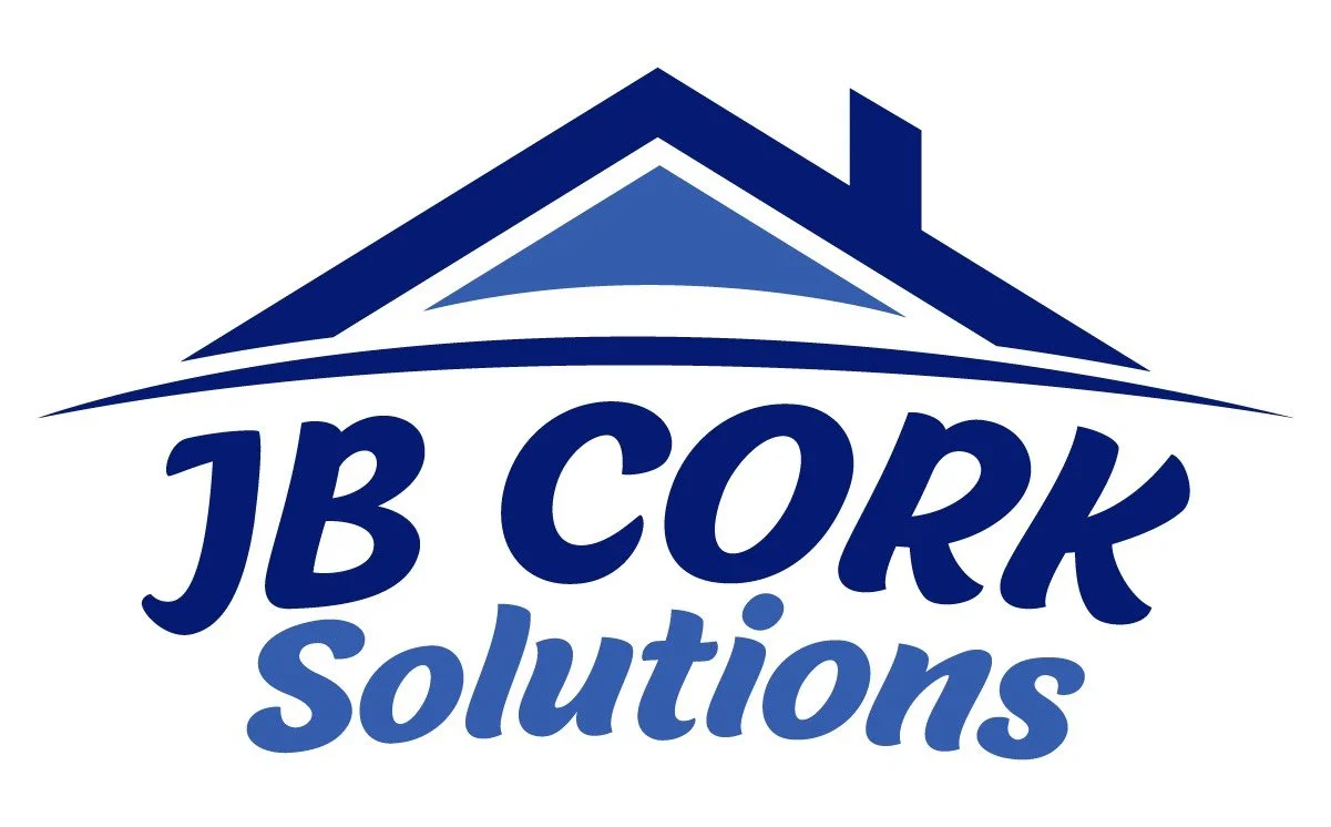 Logo for JB Cork Solutions in custom JB blue