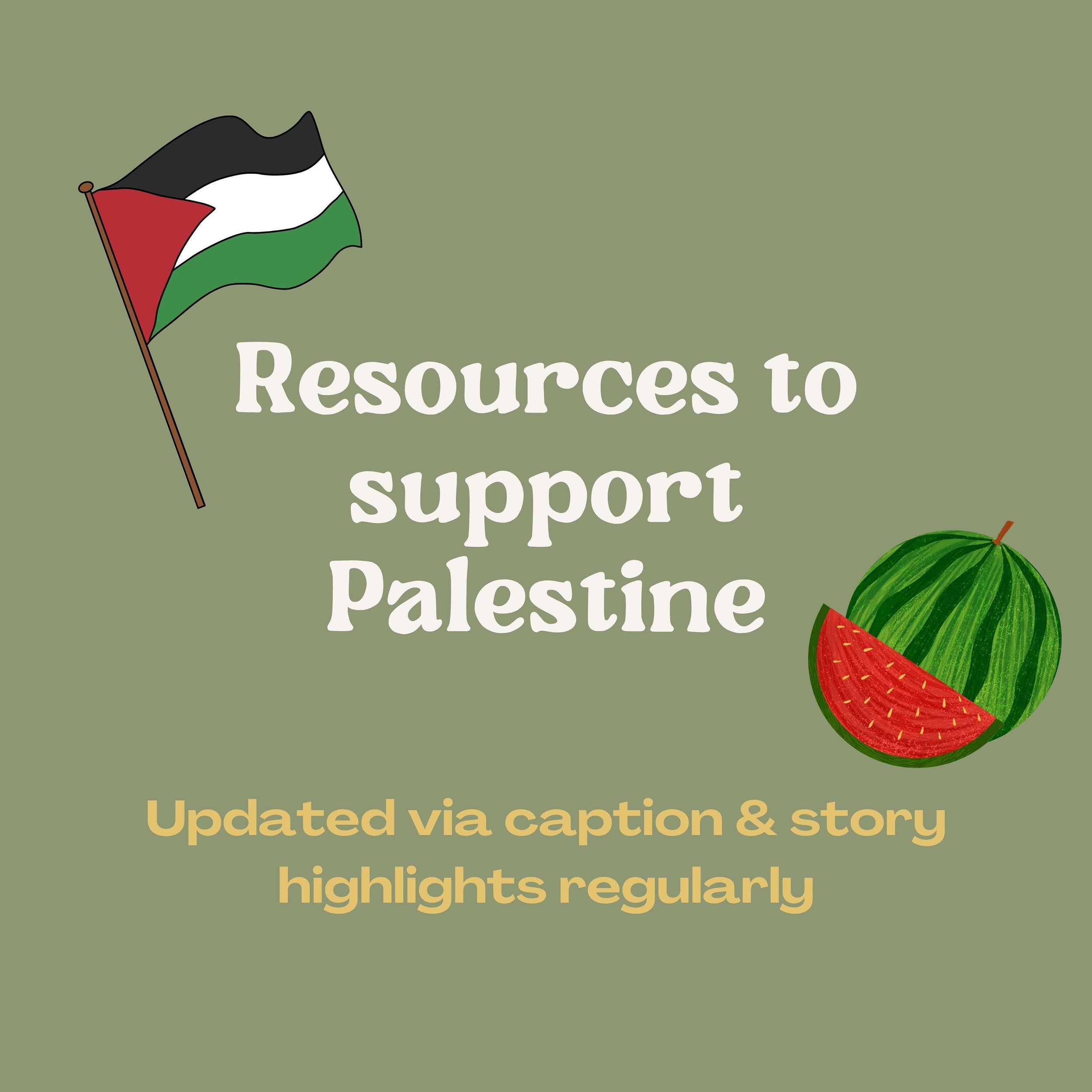 Palestine needs us more than ever.

Are you looking to get involved but not sure where to start? I&rsquo;ve compiled a story highlight with accounts to follow &amp; actions to take that I will be keeping updated regularly. A few key points to take in