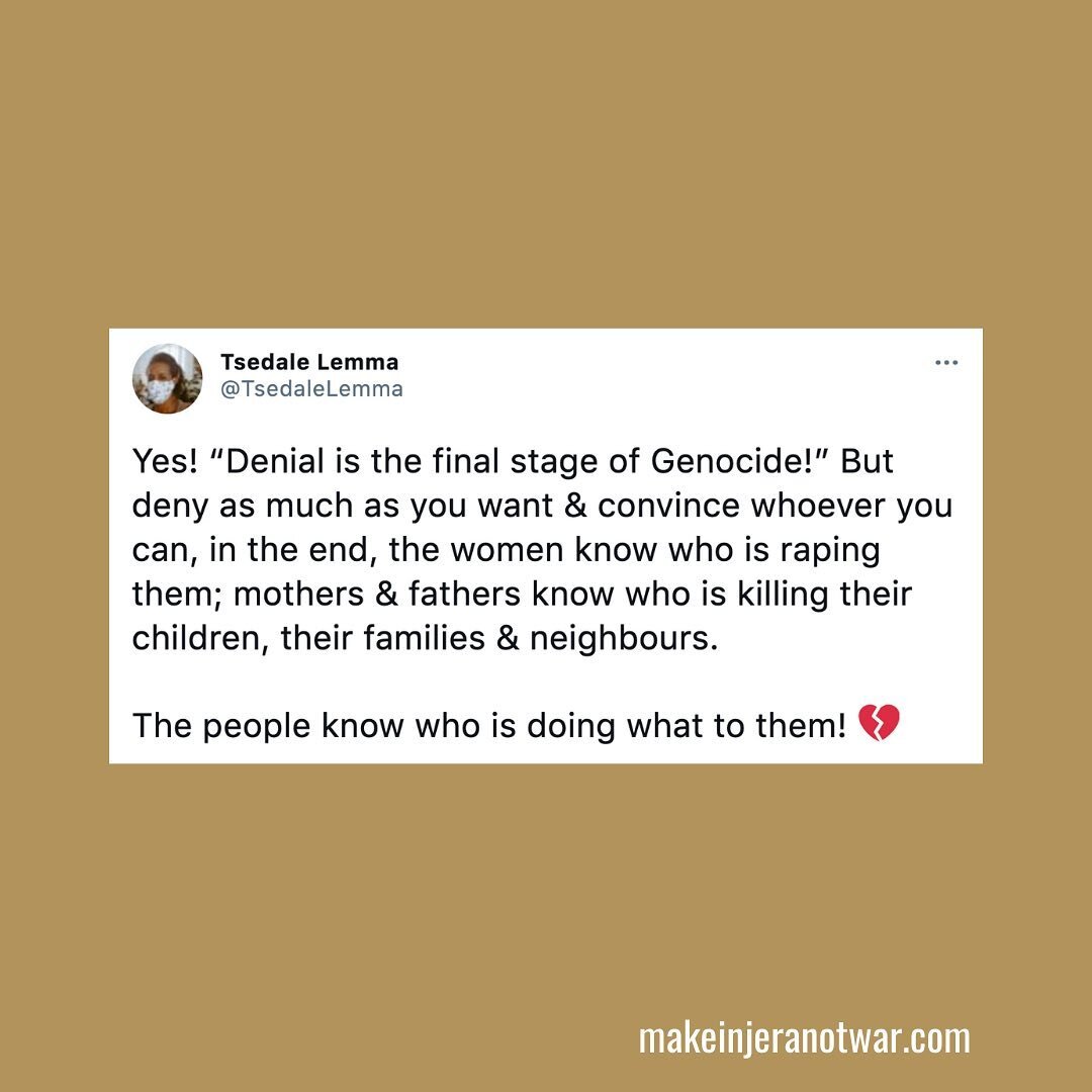 &ldquo;DENIAL is the final stage that lasts throughout and always follows genocide. It is among the surest indicators of further genocidal massacres. The perpetrators of genocide dig up the mass graves, burn the bodies, try to cover up the evidence a