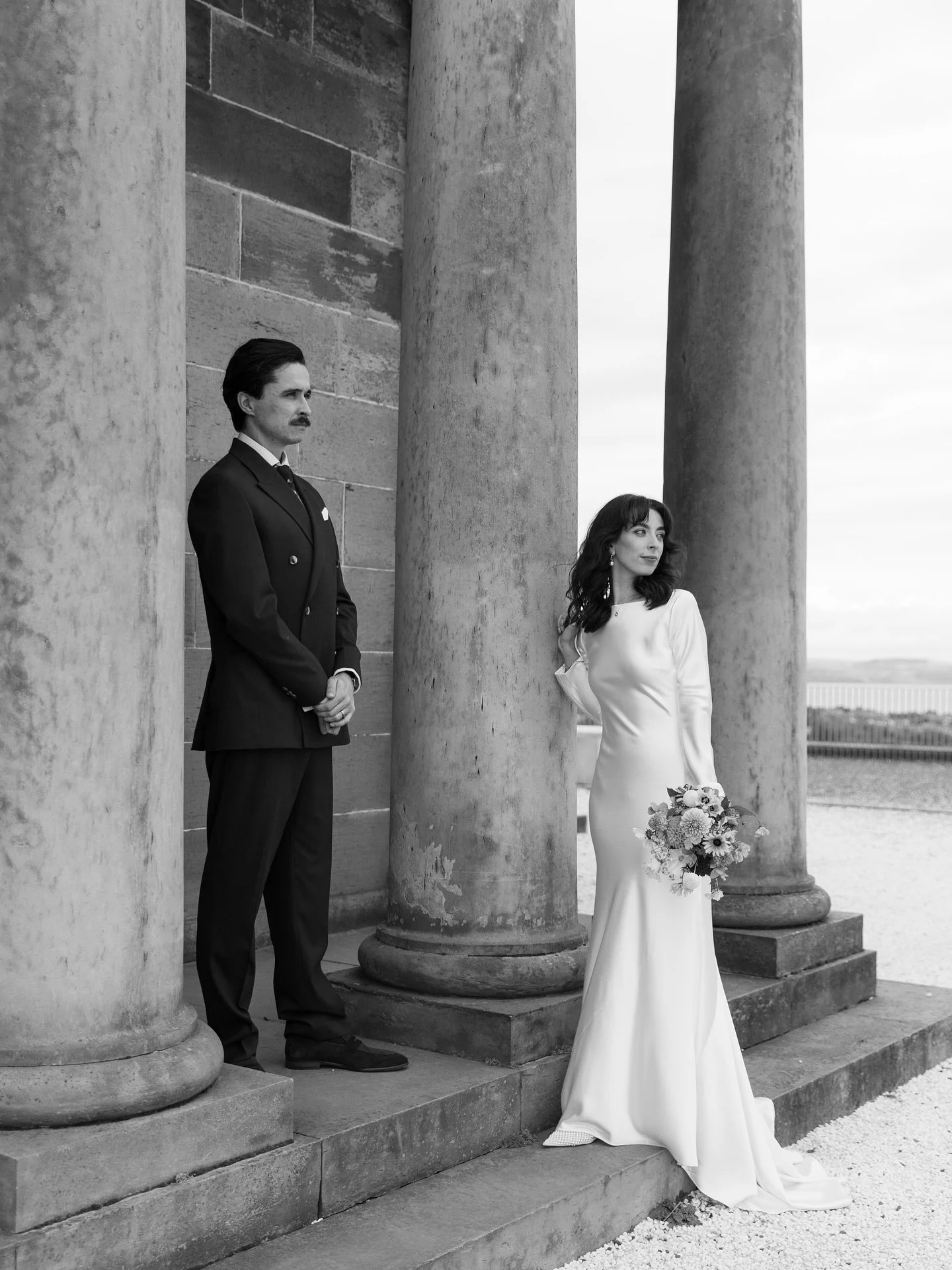 The chicest little city wedding you ever did see. Had so much fun with L&amp;F and their lovely, relaxed wedding day in Edinburgh. From preparations at @thehoxtonhotel to their ceremony at The City Observatory, with a lovely intimate dinner at @glene