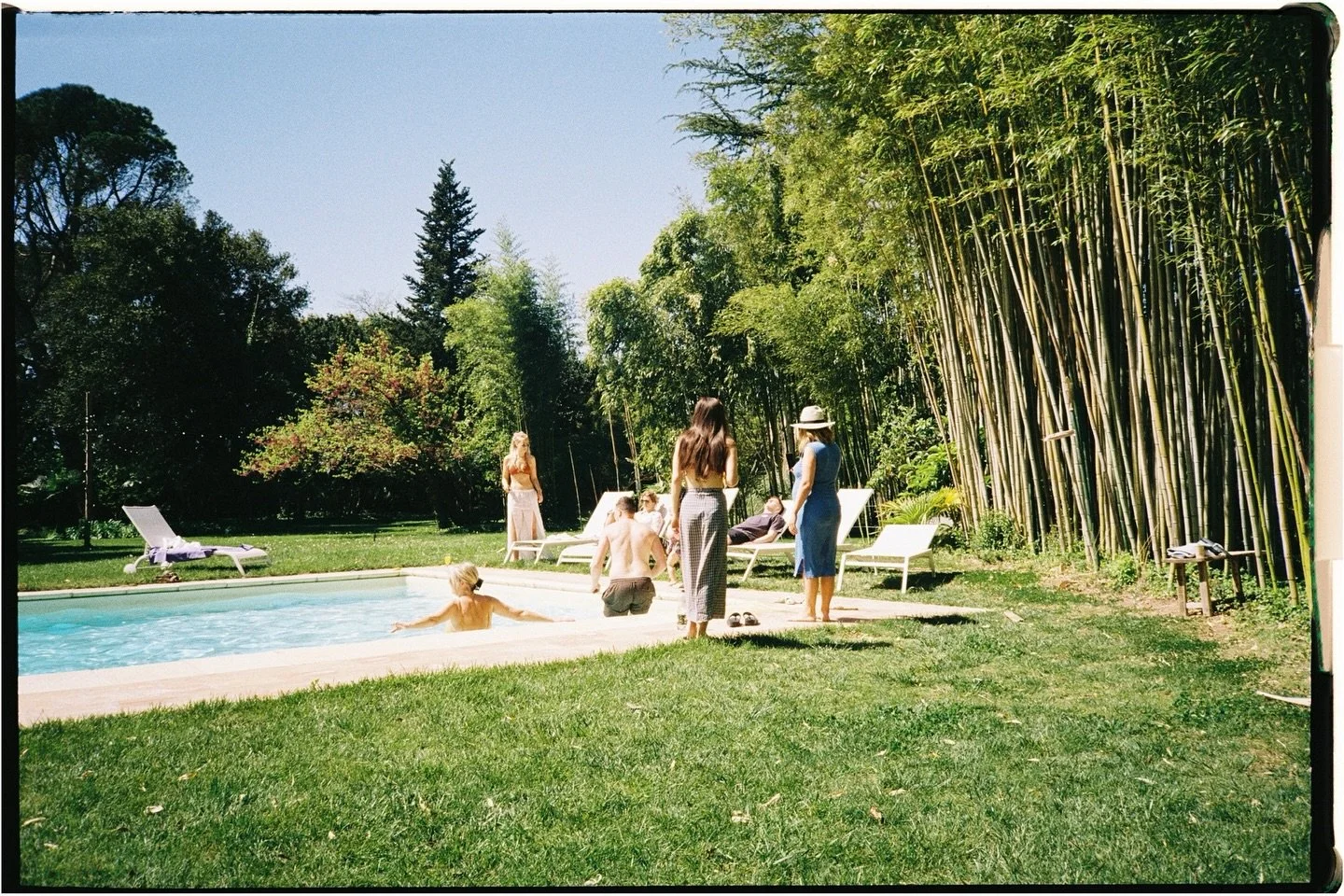 The chillest day-after-the-wedding pool party you ever did see.🌞🎞️