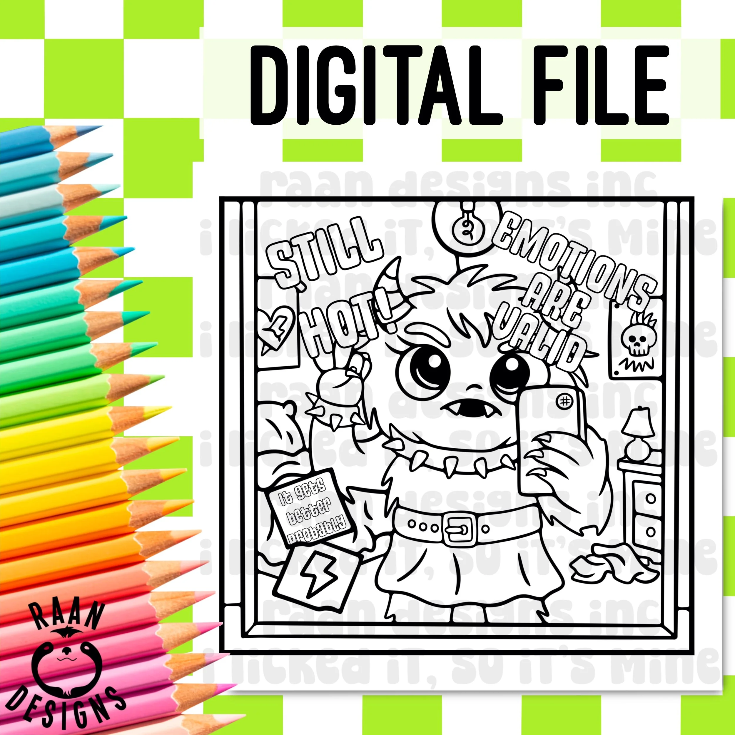 Monster Mirror Selfie