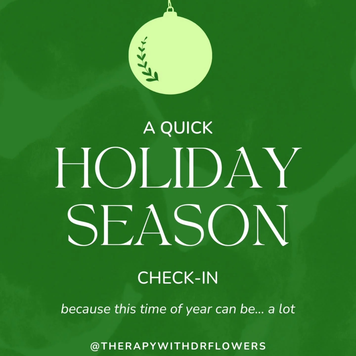 Happy Holidays&hellip;and a soft pause for your nervous system ✨