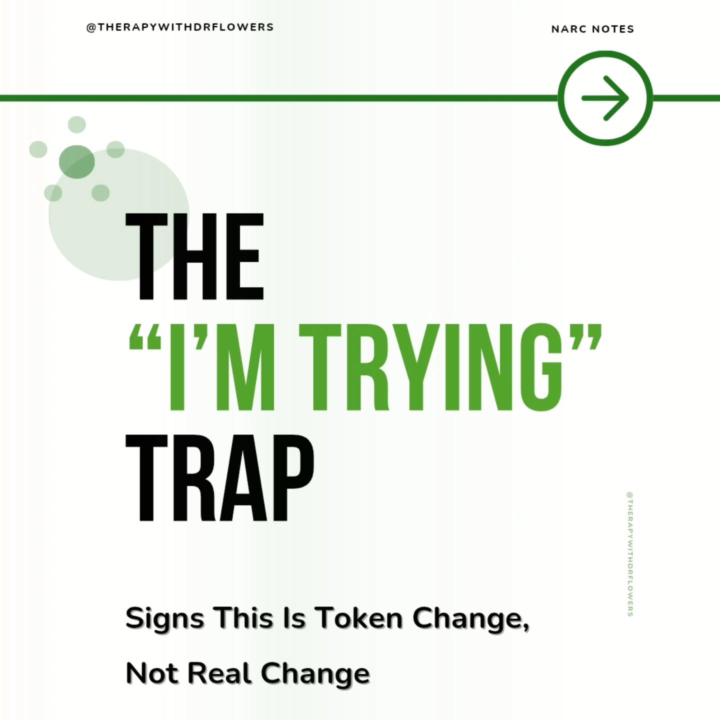 If you&rsquo;ve ever felt like someone wanted credit for doing the bare minimum&hellip; this post will make sense. 👀

Token change often sounds like this:

&ldquo;I went to therapy.&rdquo;
&ldquo;I didn&rsquo;t yell this time.&rdquo;
&ldquo;I blocke
