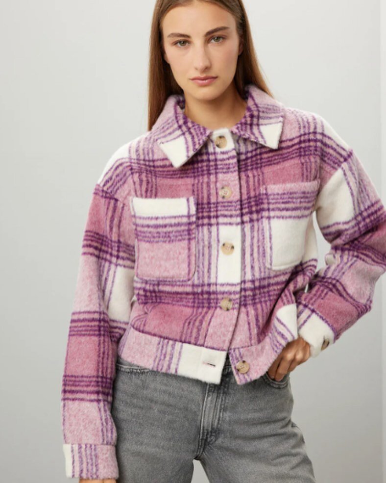 LOUNA Plaid Jacket @renttherunway #Fall #plaid #jackets #wool #berry