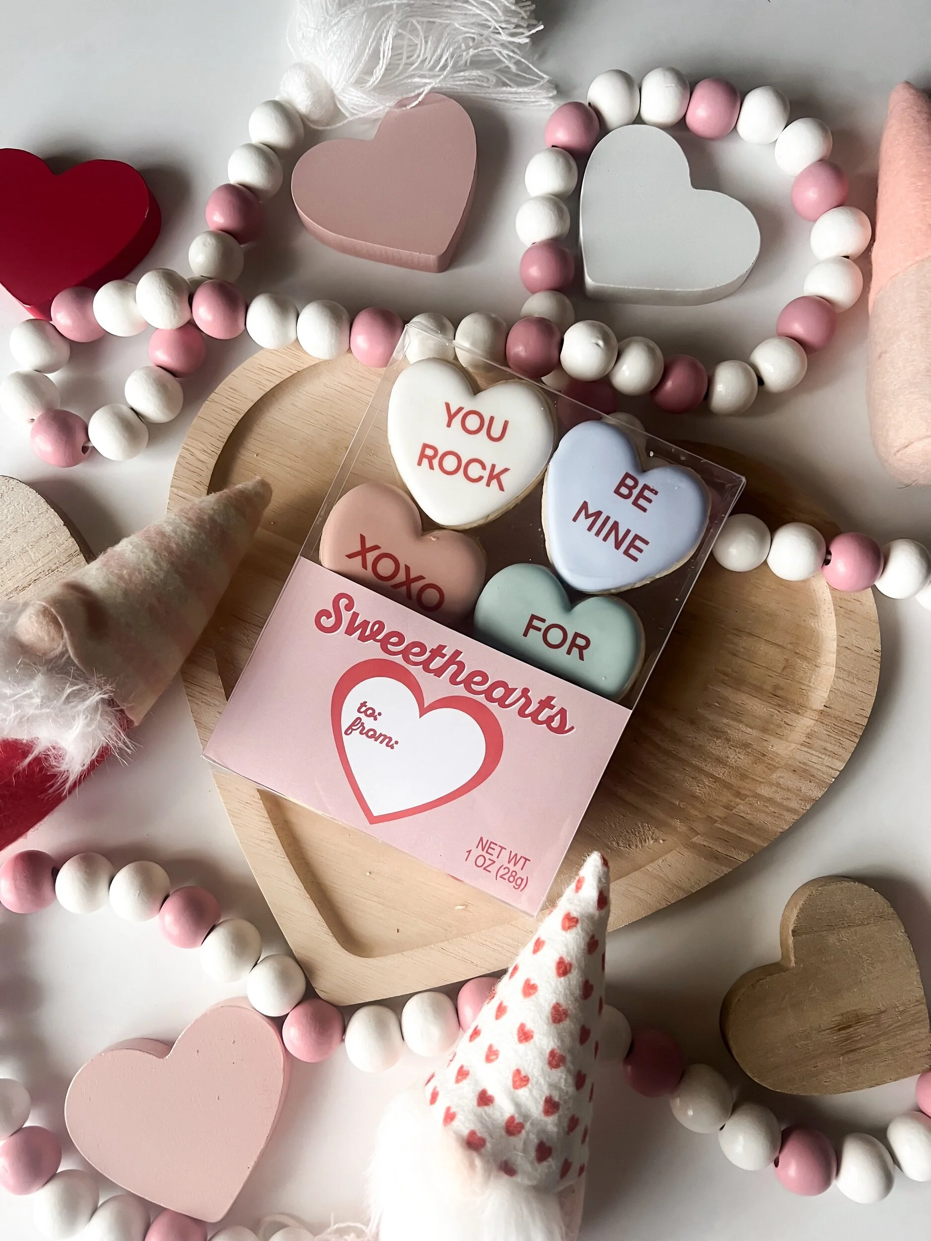 6pc mini conversation hearts