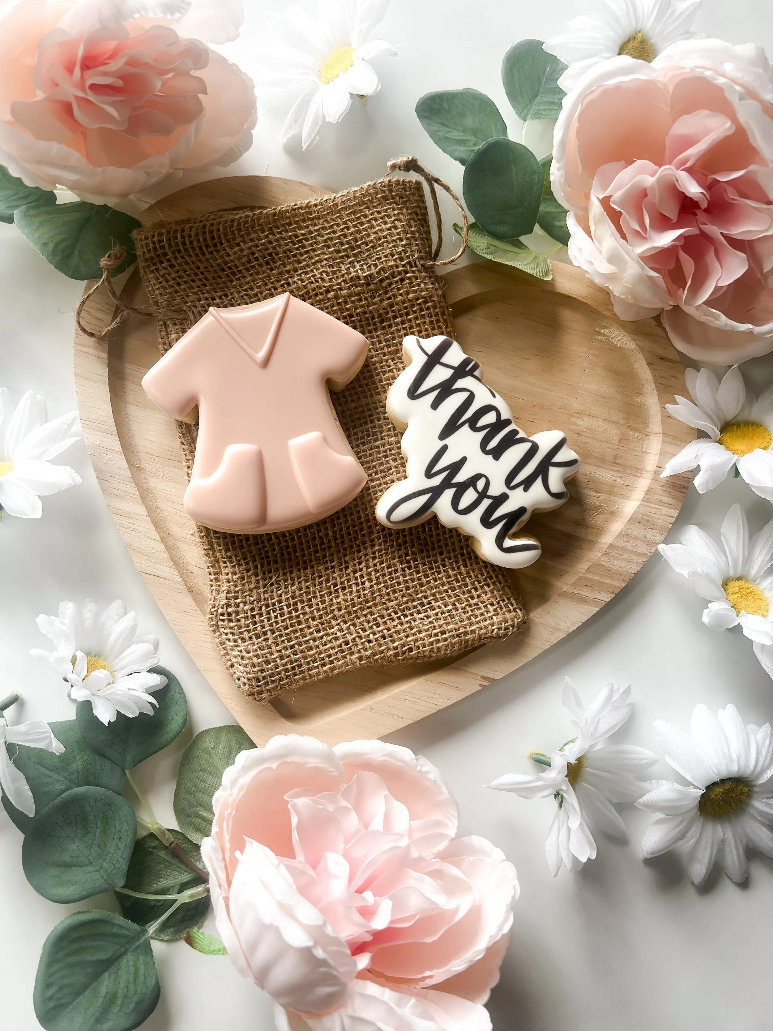 2 pc Nurse Scrub/Thank you Set